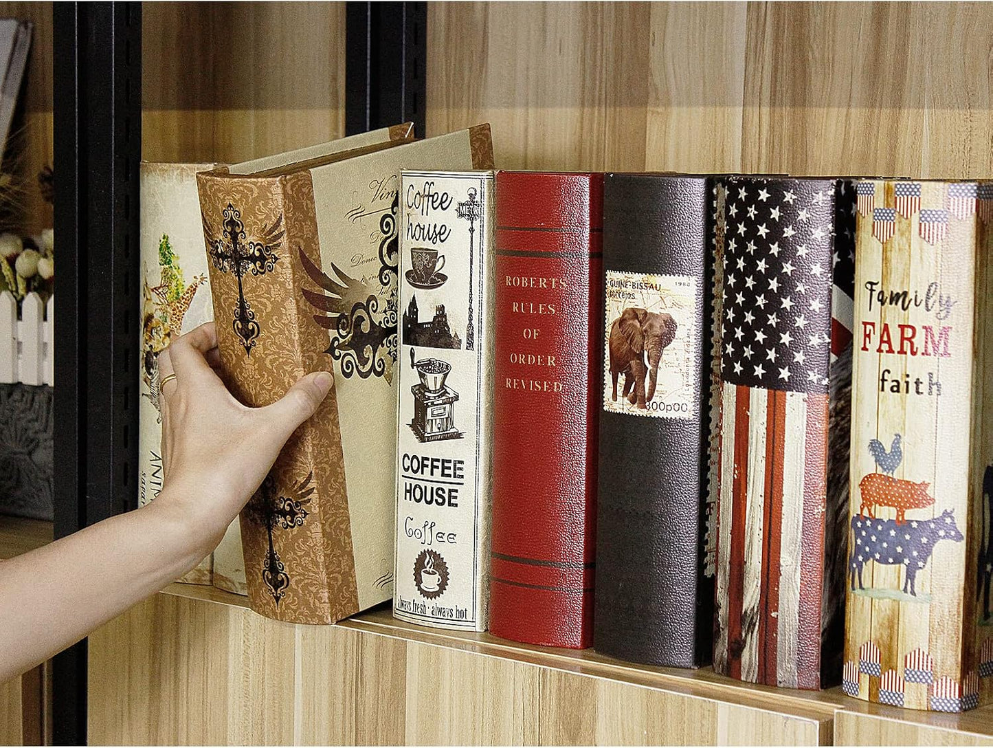 Decorative Book Boxes / Coffee House