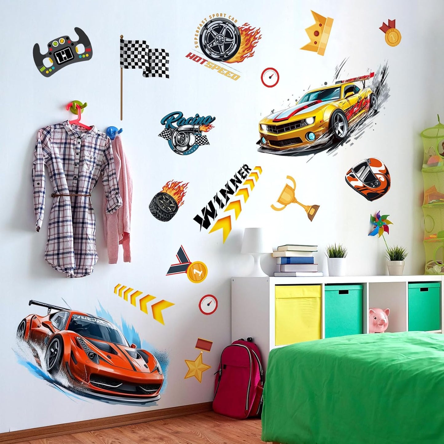 3D Wall Stickers Speed Car / Racing Car