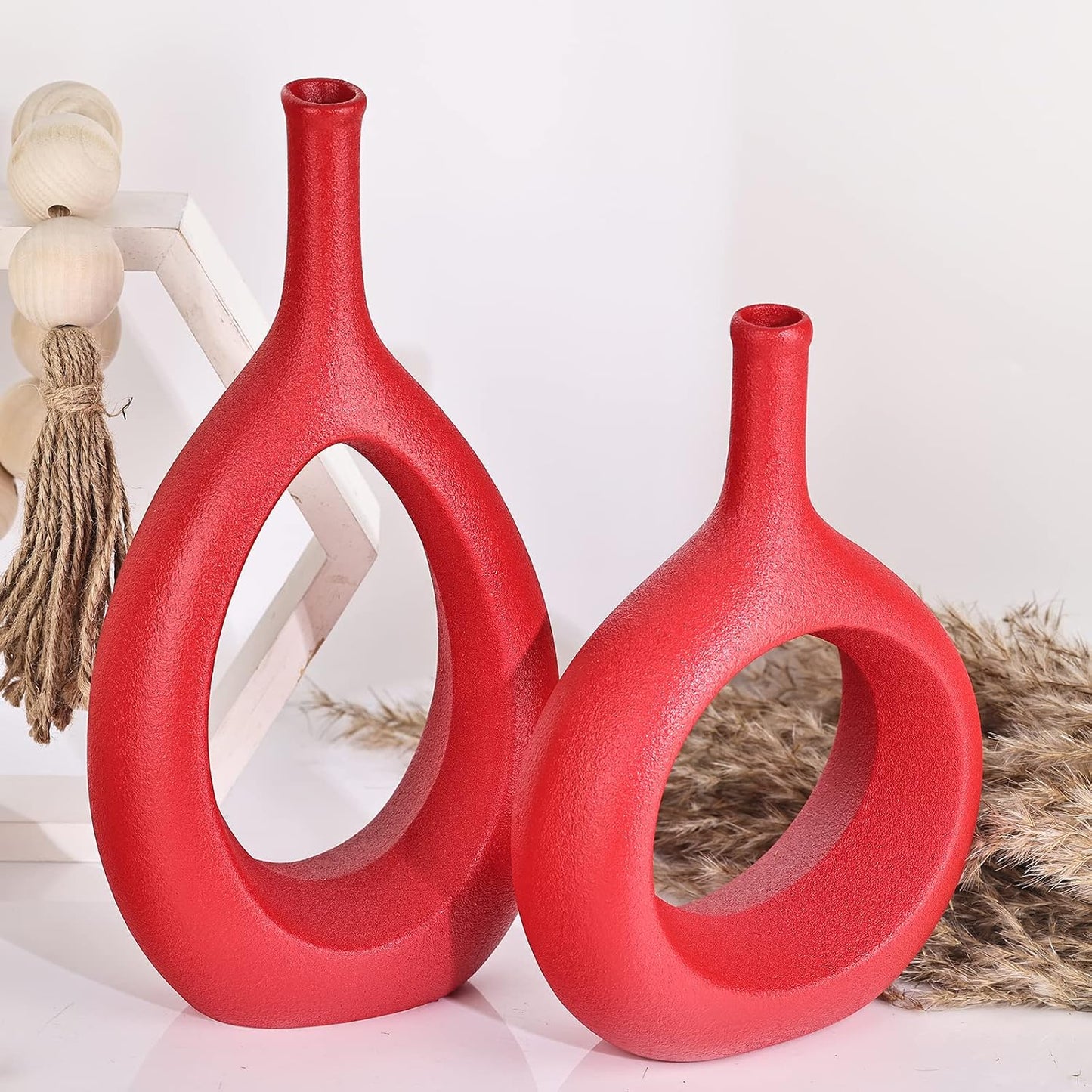 Ceramic Vase Set 2 / Red