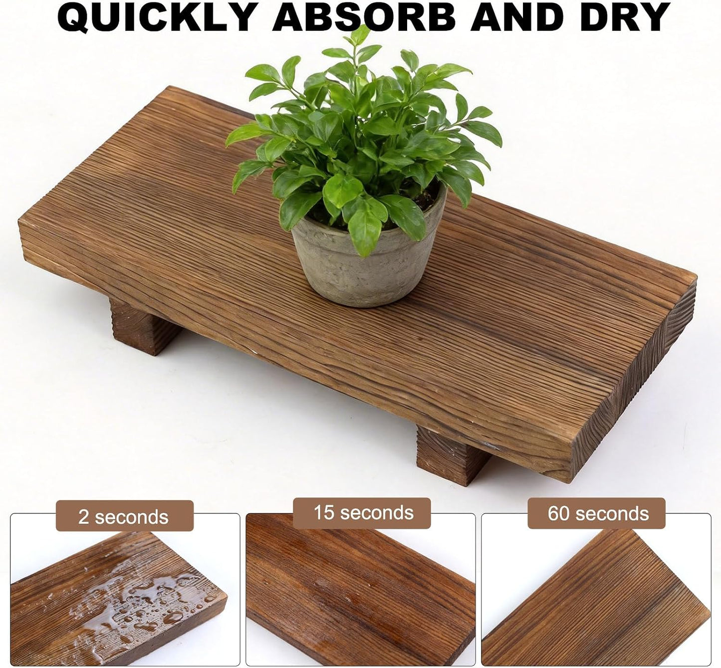 Rustic Farmhouse Countertop Organizer / Natural Rustic