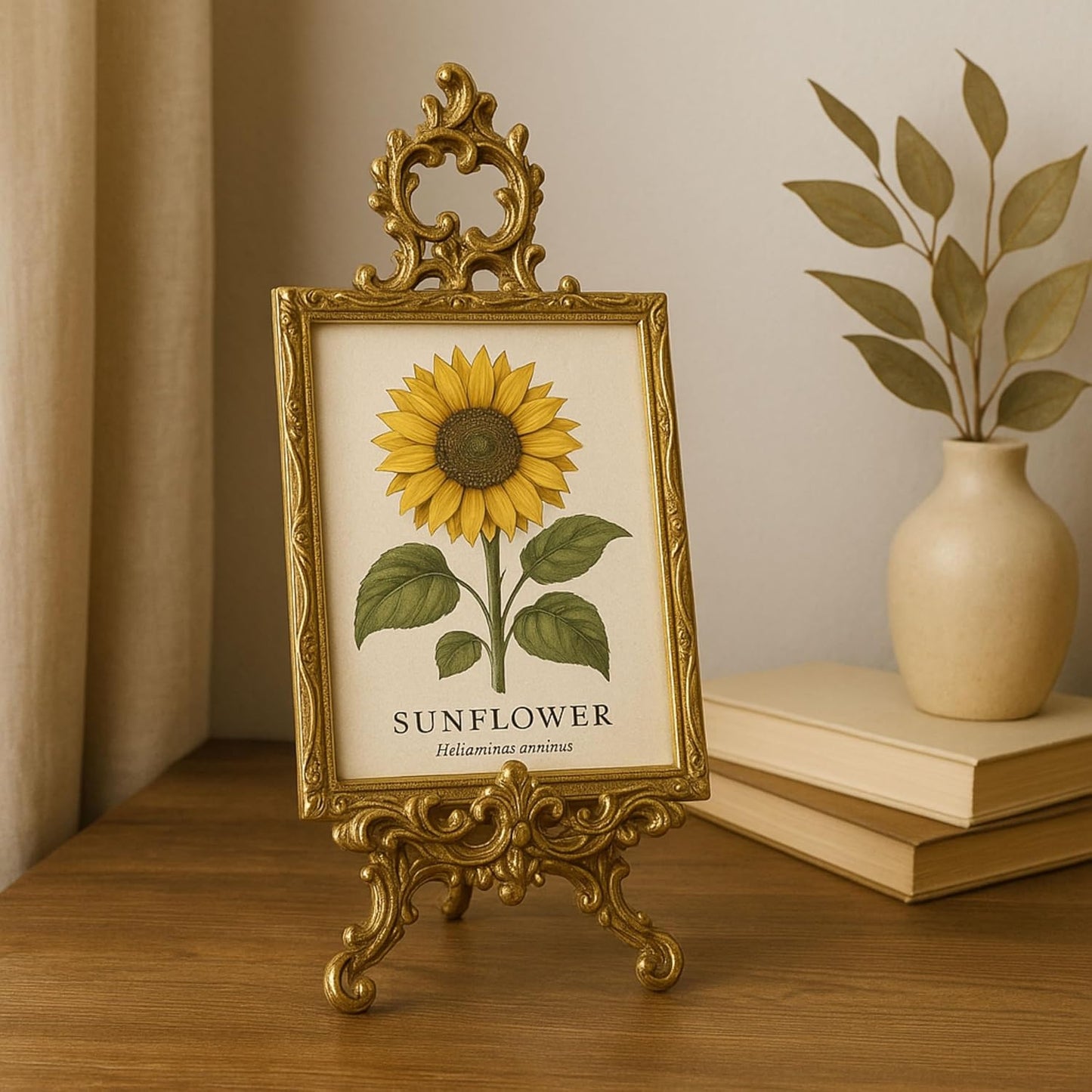 Brass Easel Display Stands for Art Deco, Paintings, Pictures, Decorative Plates, Wedding Signs, Menu Stand, Home Decor