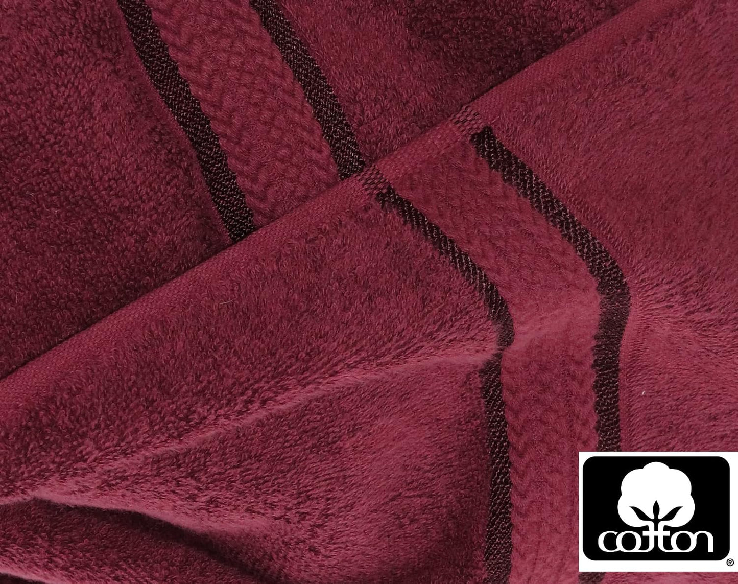 COTTON CRAFT Ultra Soft Bath Towels - 4 Pack 100% Cotton Large 30x54 inches | Oversized 580 GSM Absorbent Burgundy Bath
