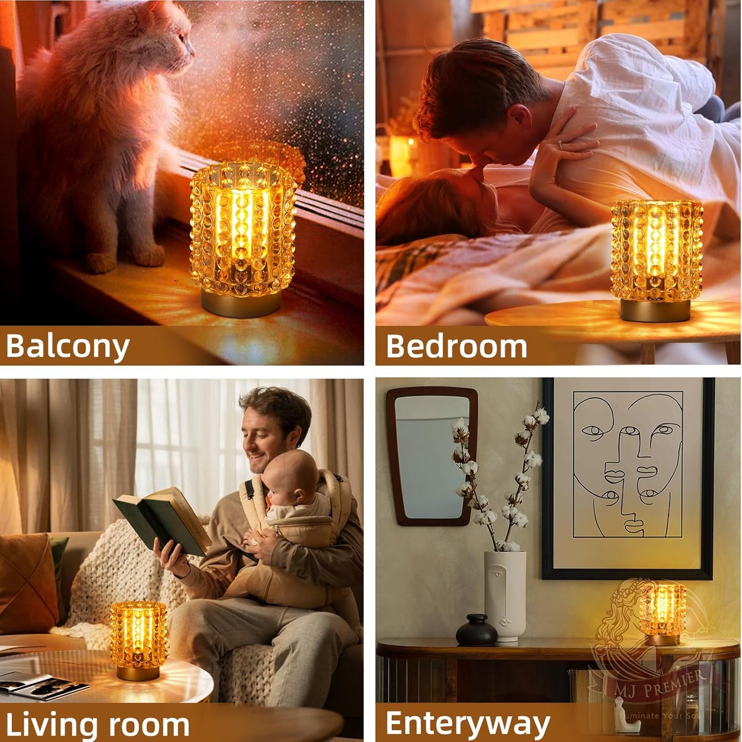 Battery Operated Lamp / Yellow