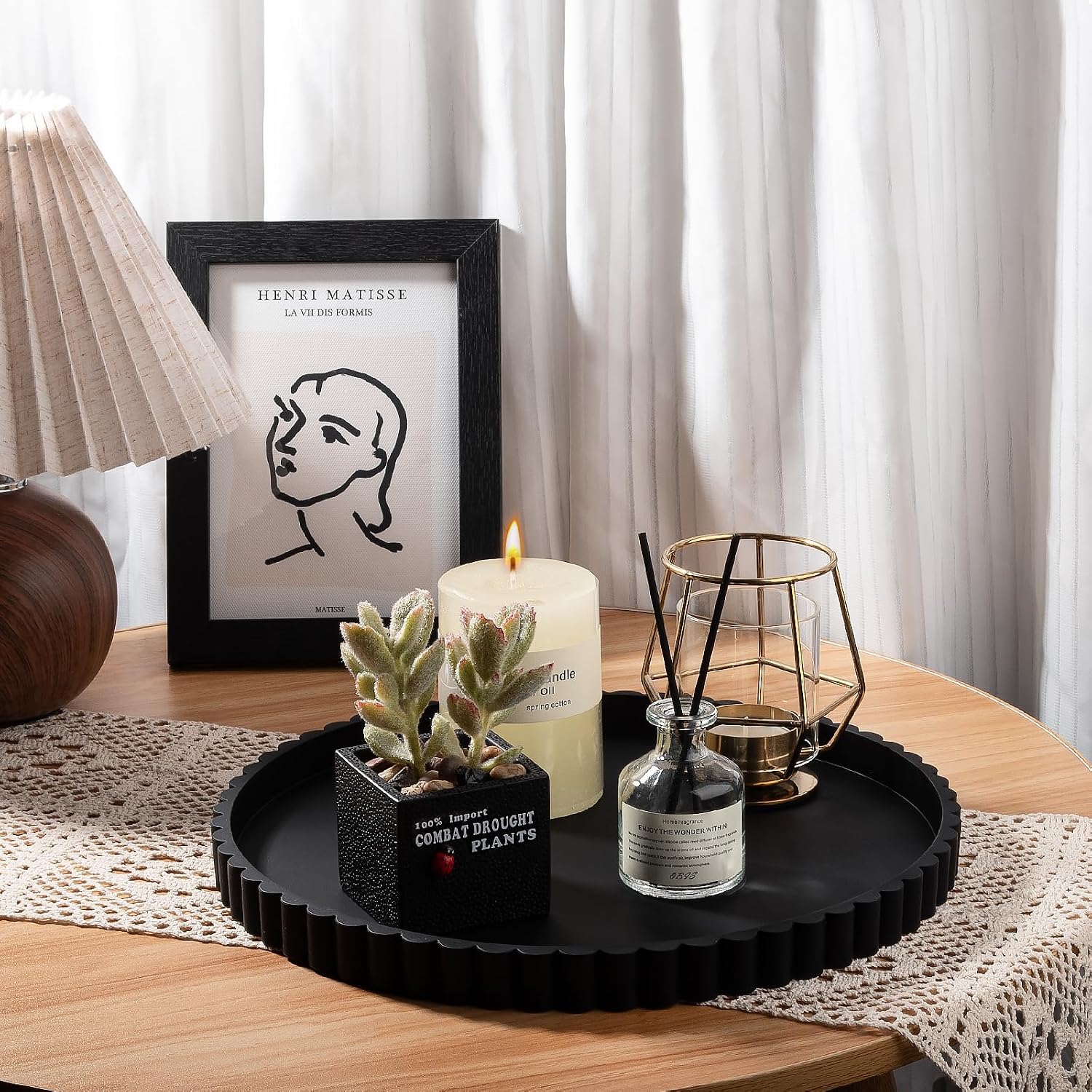 Candle / Black / Set of 12