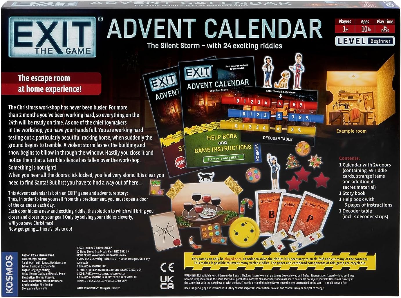 EXIT: The Game - Advent Calendar - The Silent Storm Family Game Cooperative Puzzle a Day Escape Room