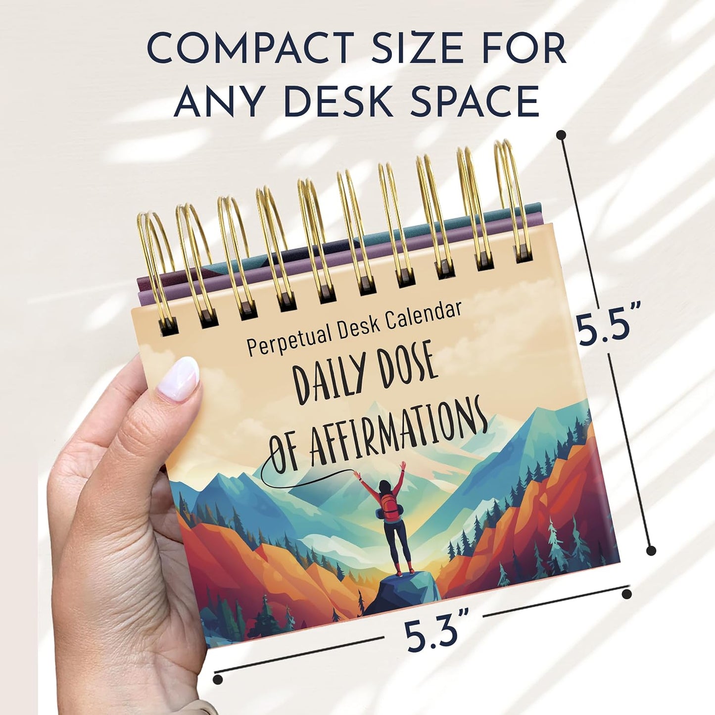 Daily Affirmations for Women, Perpetual Desk Calendar, 366 Positive Quotes | Inspirational Self Care Gifts for Women