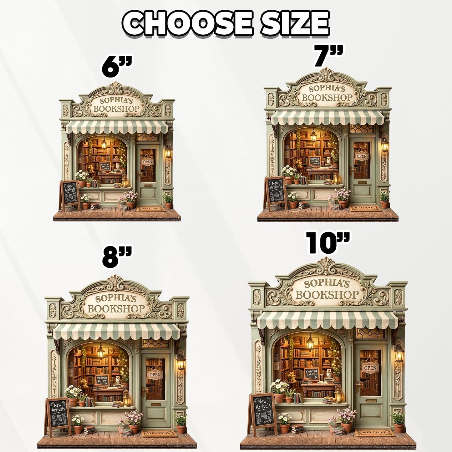 Custom Book Nook Bookshop Display / Book Nook 7