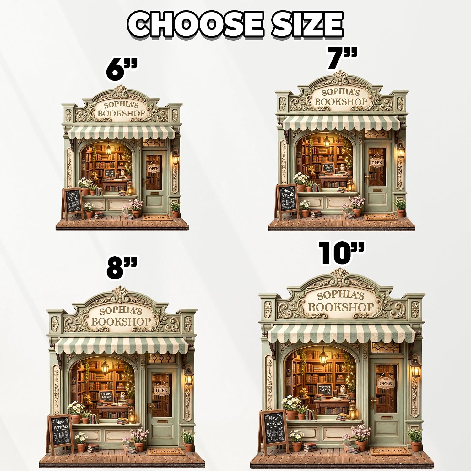 Custom Book Nook Bookshop Display / Book Nook 7
