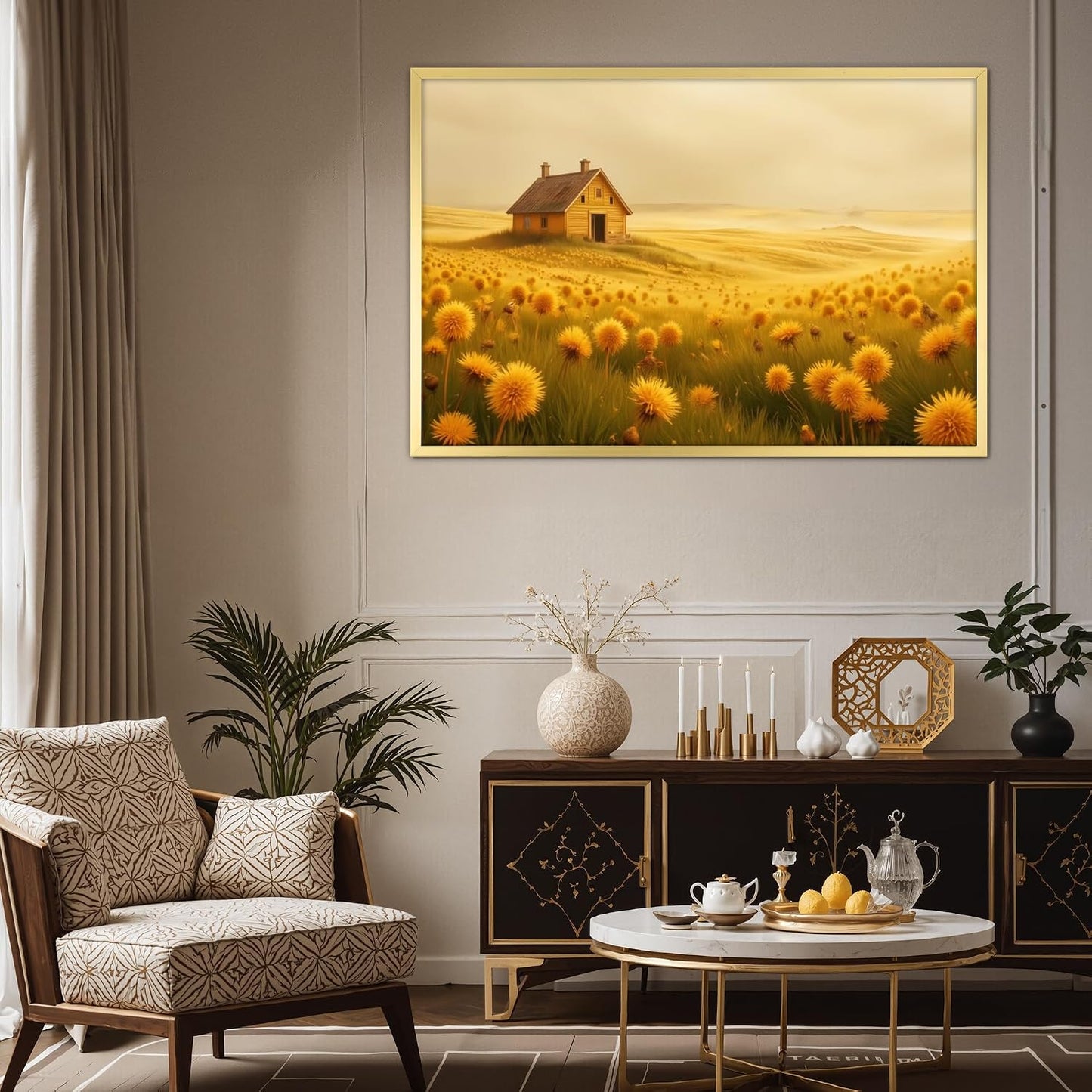 Giftgarden 24x36 Poster Picture Frame Gold, Textured Metal Frame 36x24 for Wall Display, Single