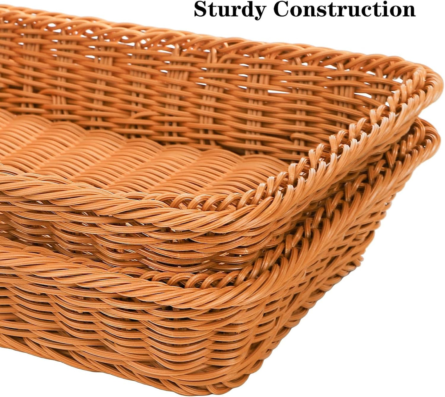 Poly-Wicker Fruit Basket / Set of 2
