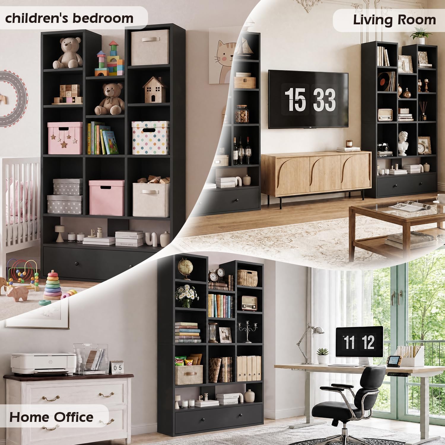11 Storage Cubes / Black