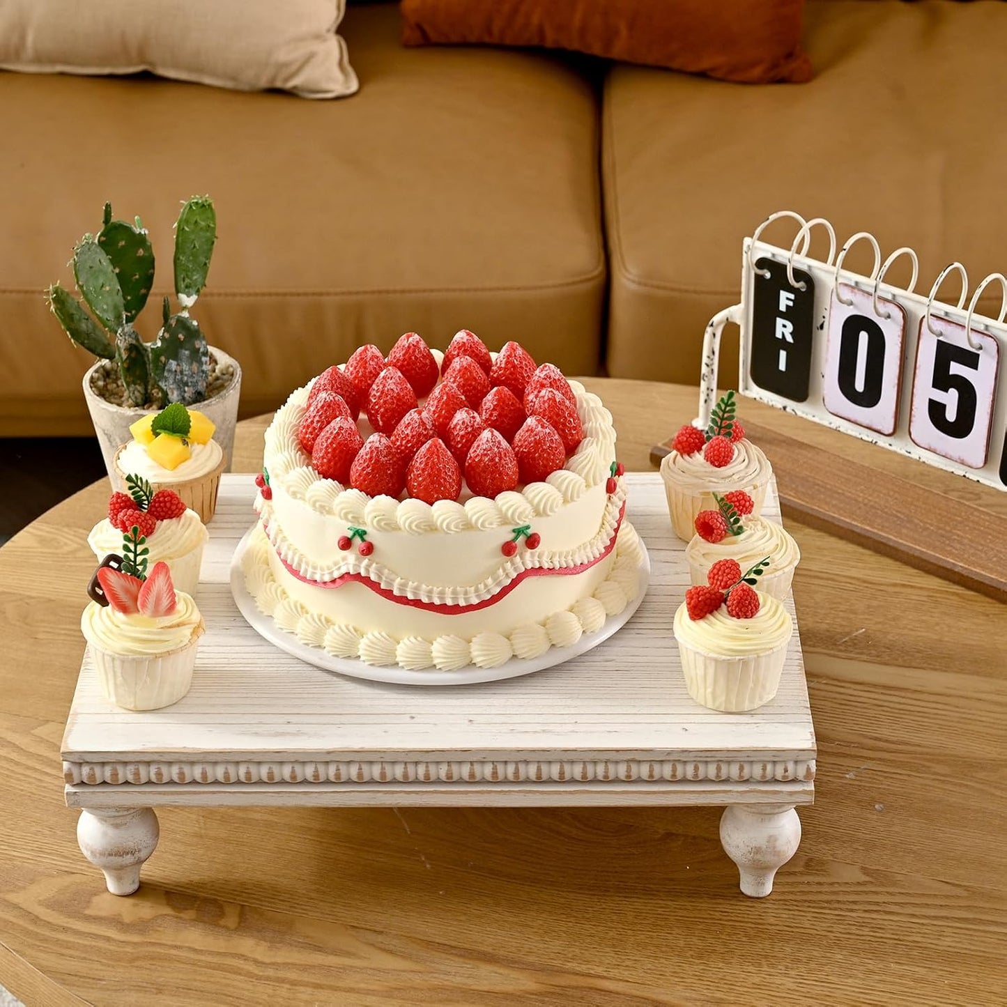 Rustic Shabby Chic Tray / White