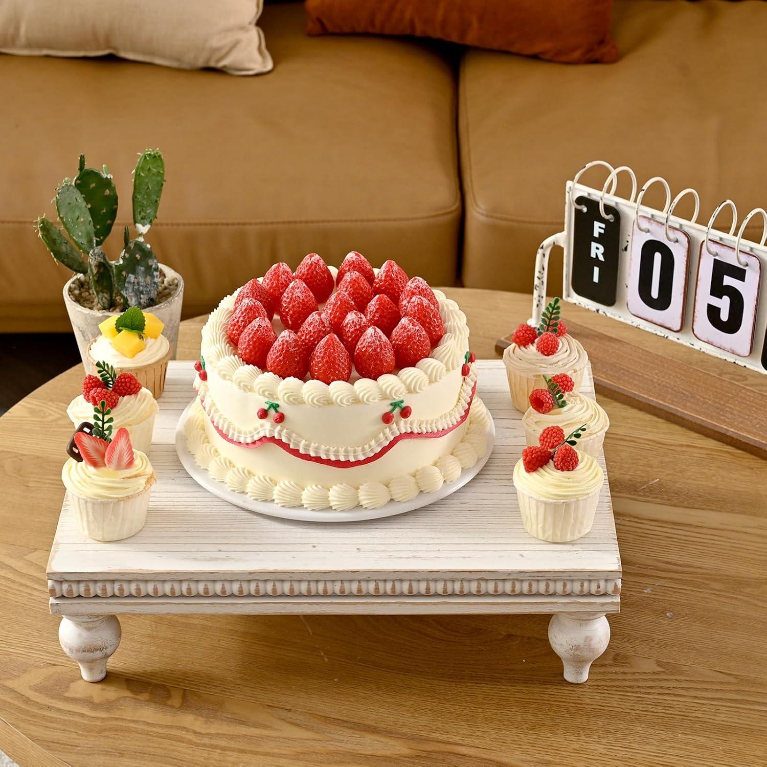 Rustic Shabby Chic Tray / White