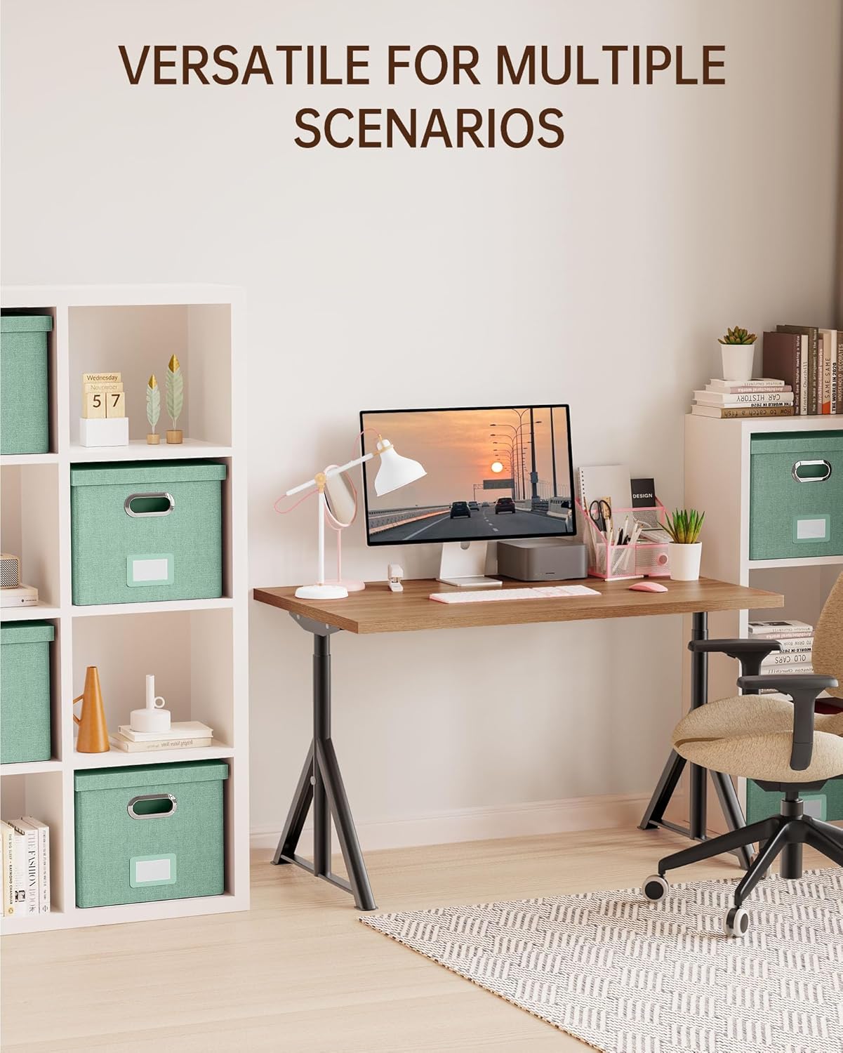 File Organizer / Portable Storage Bins / Green