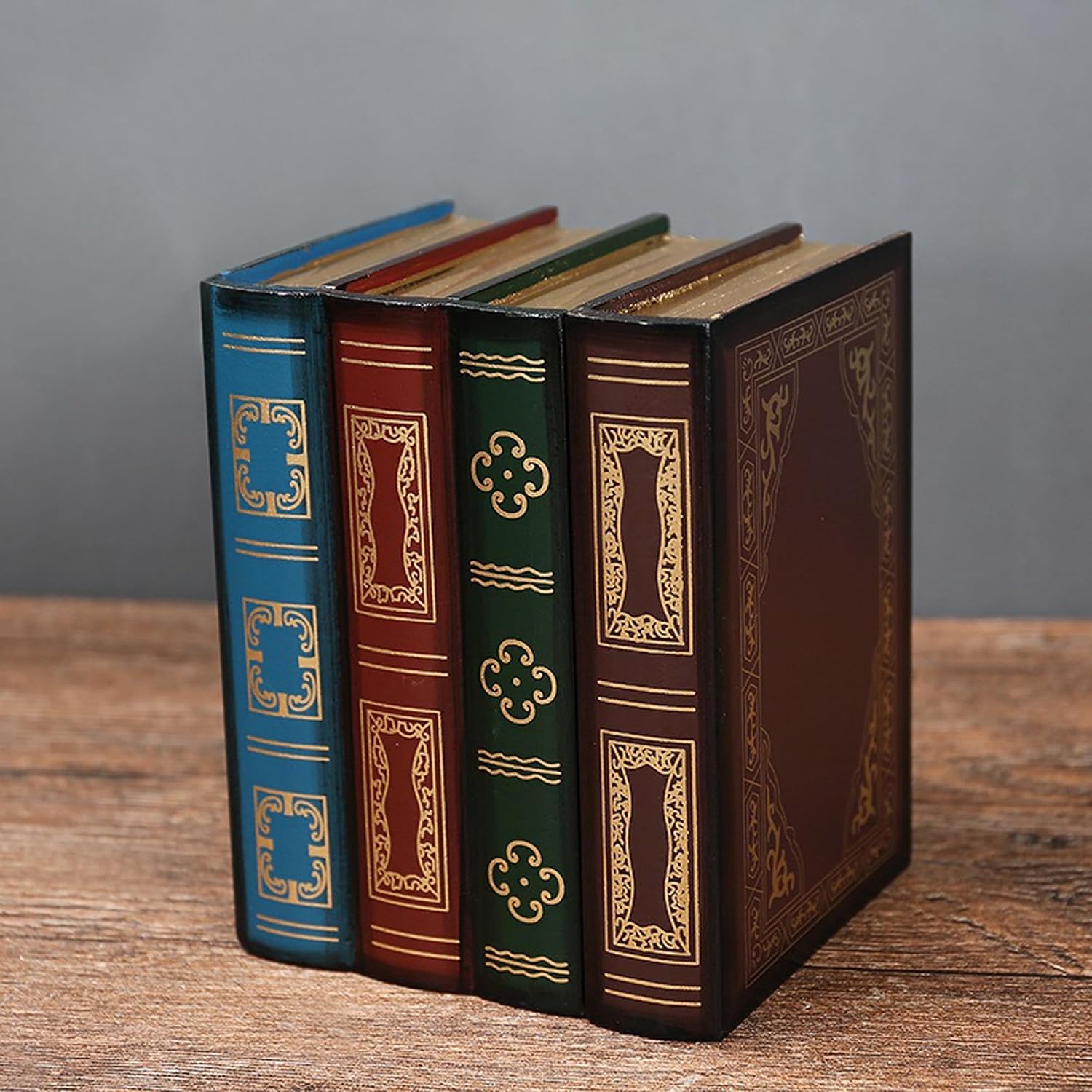 Wooden Book Shaped Boxes / B