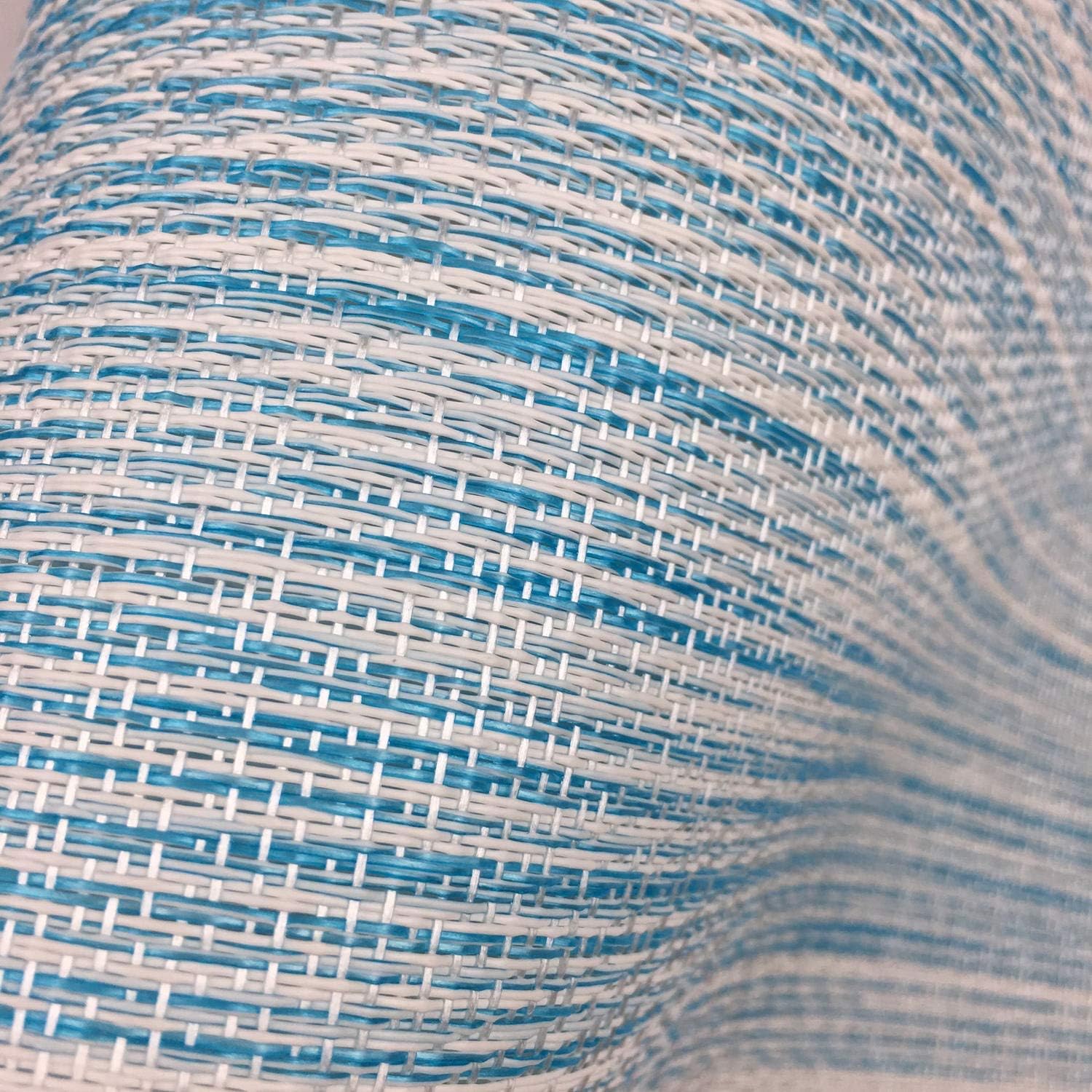 WAZAIGUR Placemats Set of 8, Woven Vinyl Table Placemats, Blue with White | Placemat, Blending Color Durable Washable