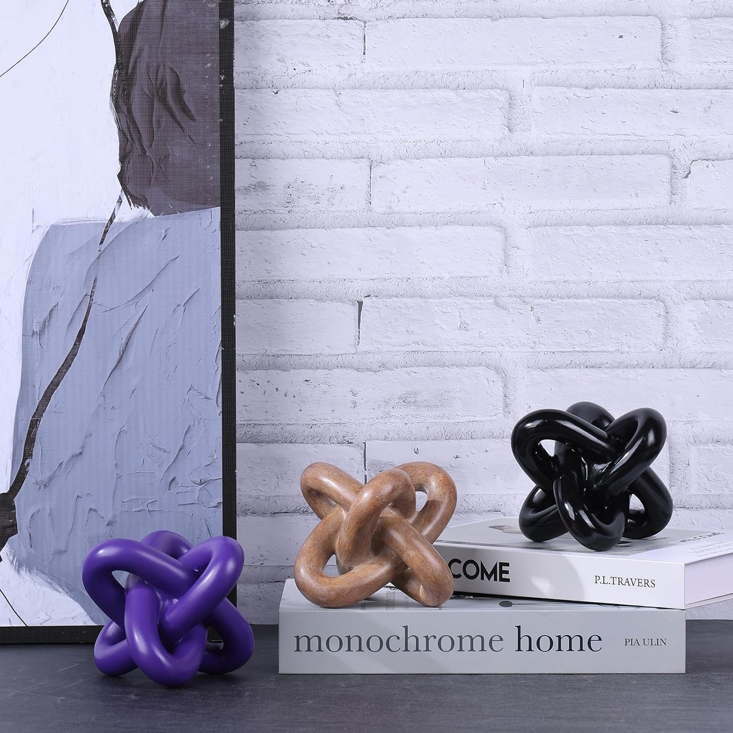 Triple-Knot Statue / Wood