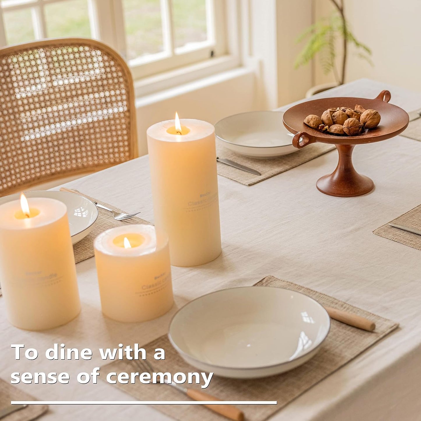 Home Brilliant Linen Place Mats Set of 6 Heat Resistant Dining Table Place Mats Cloth Placemats Kitchen Table Mats