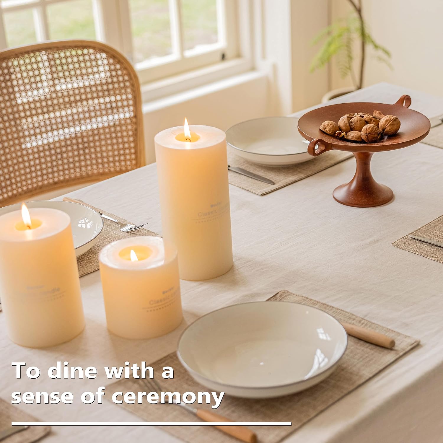 Home Brilliant Linen Place Mats Set of 6 Heat Resistant Dining Table Place Mats Cloth Placemats Kitchen Table Mats