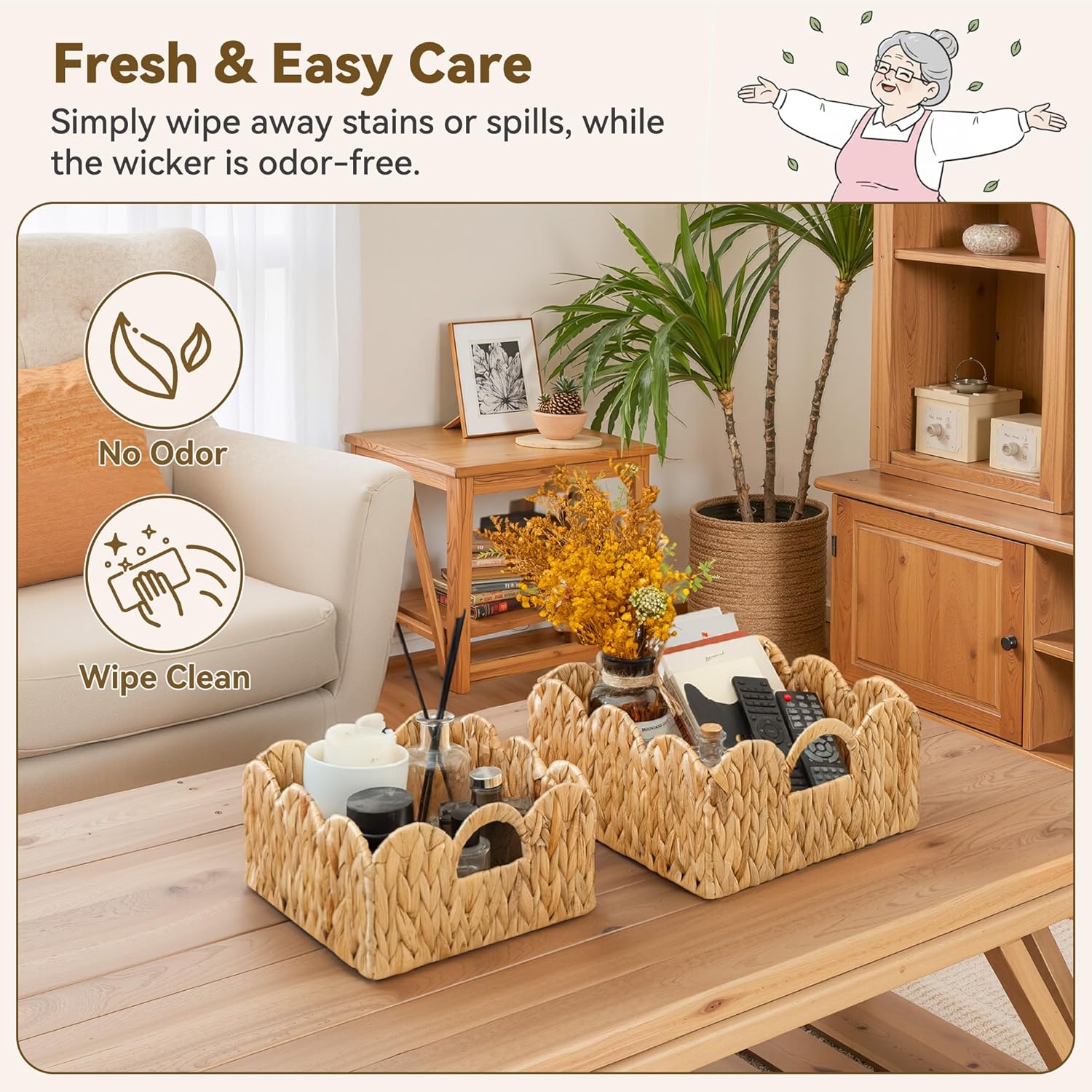 Wicker Storage Basket / Natural