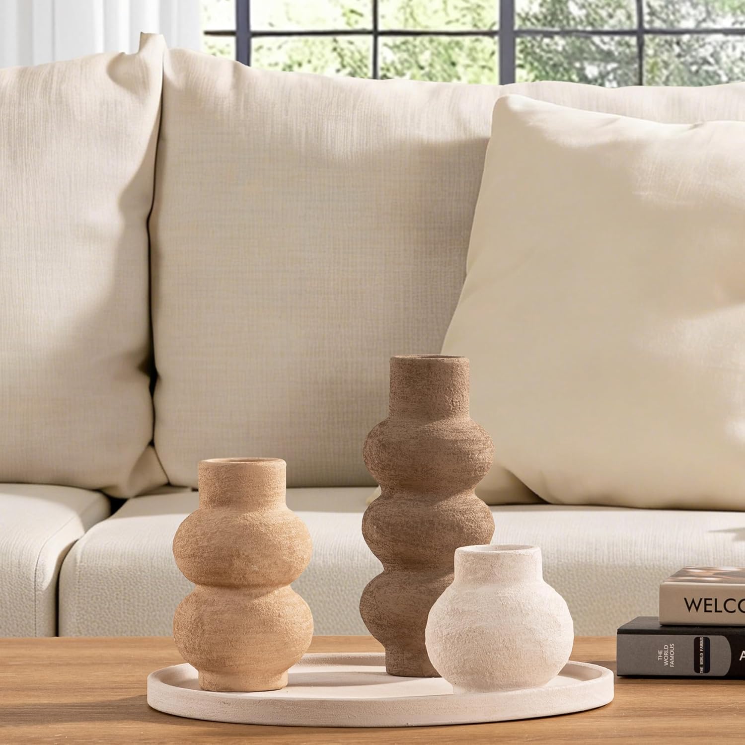 Ceramic Vase Home Table Decor / 11-classic / Set of 3
