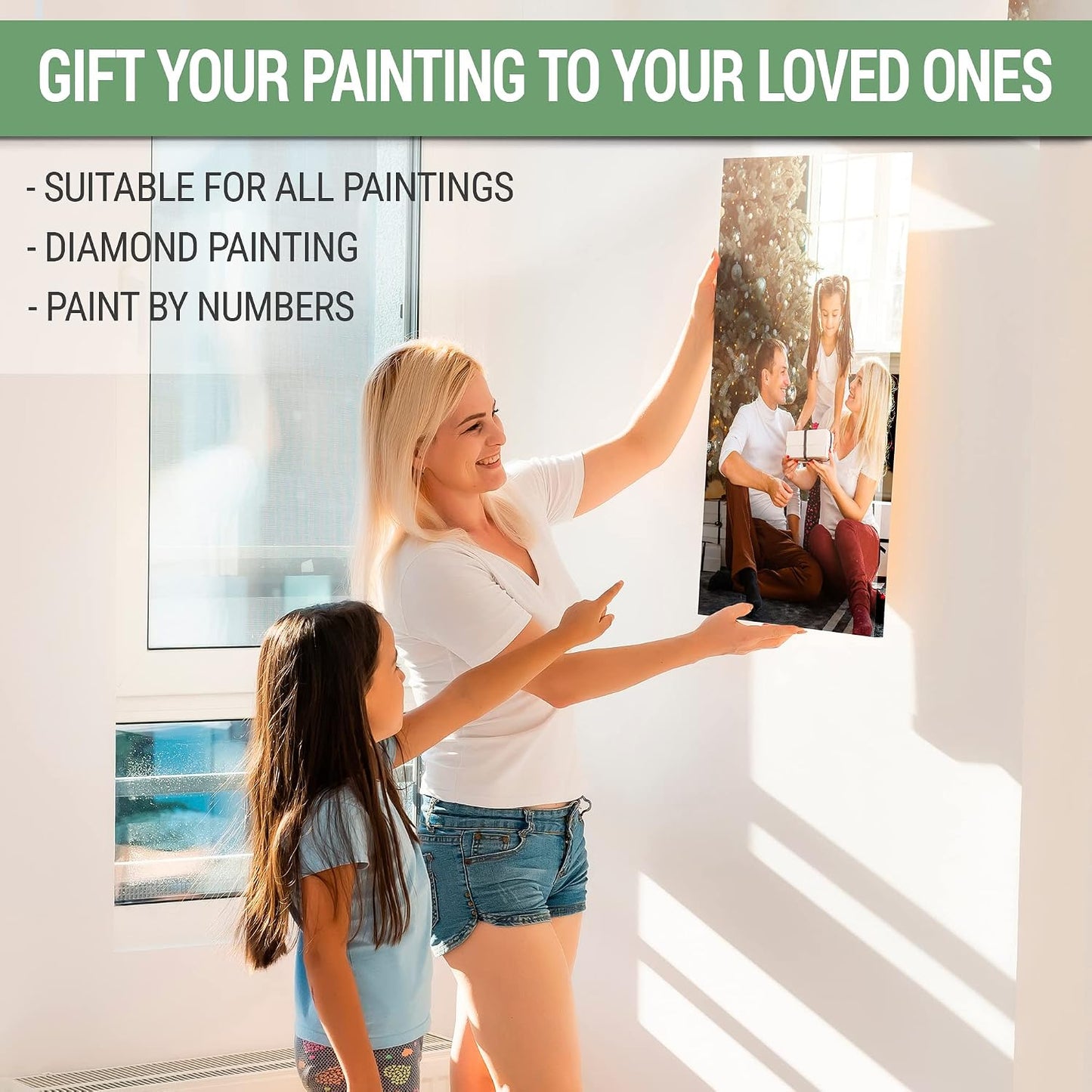 DIY Canvas Stretcher Bars Canvas Frame - Easy to Assemble, Gallery Wrap Oil Frame Kits Canvas Wood Stretcher Bars- for