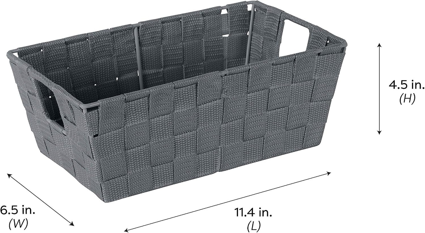 Decorative Storage Basket / Small Shelf / Grey / Set of 4