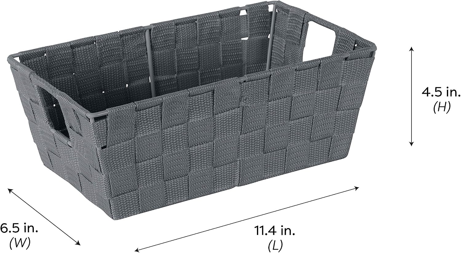 Decorative Storage Basket / Small Shelf / Grey / Set of 4