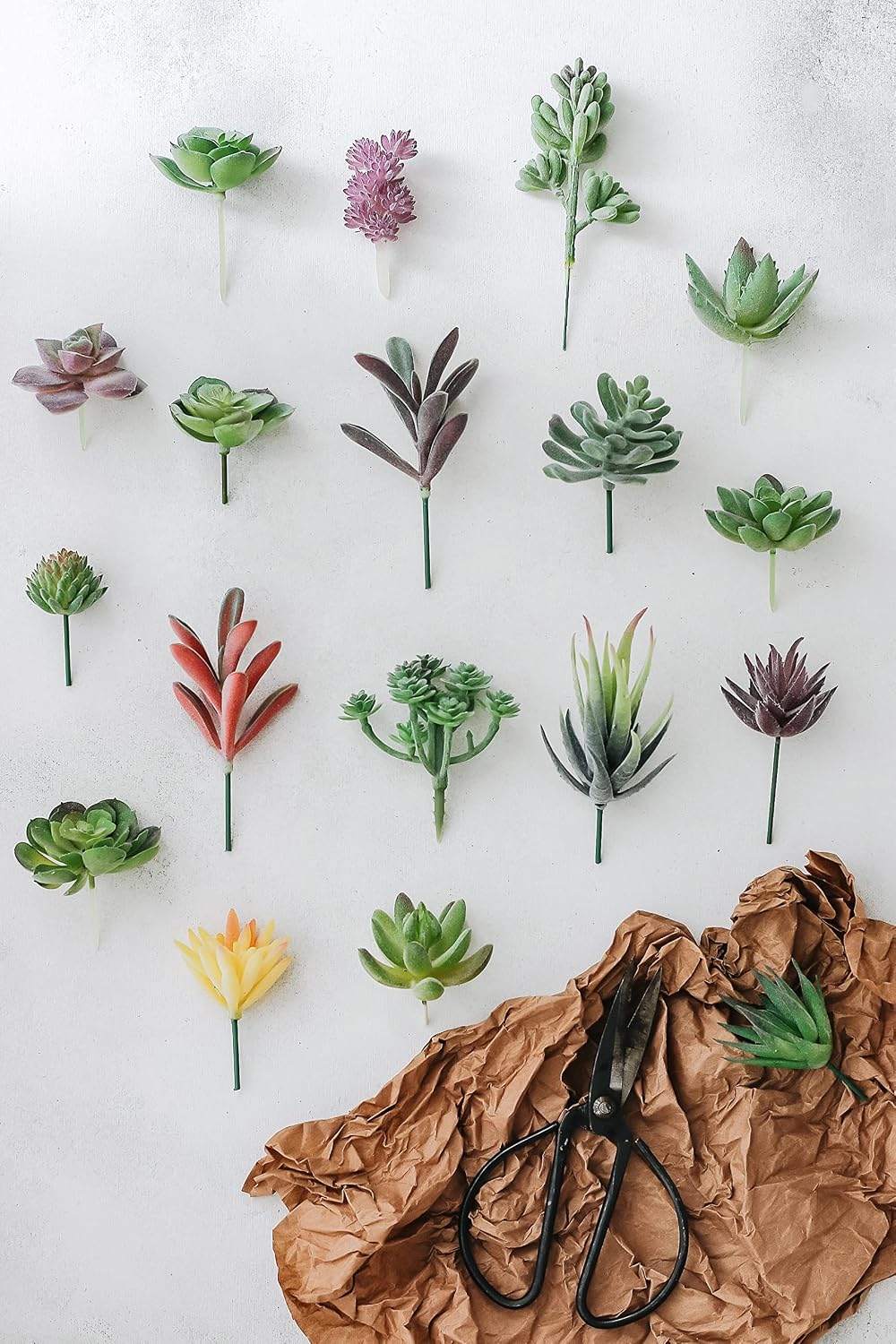 Artificial Succulent Plants / Set of 18