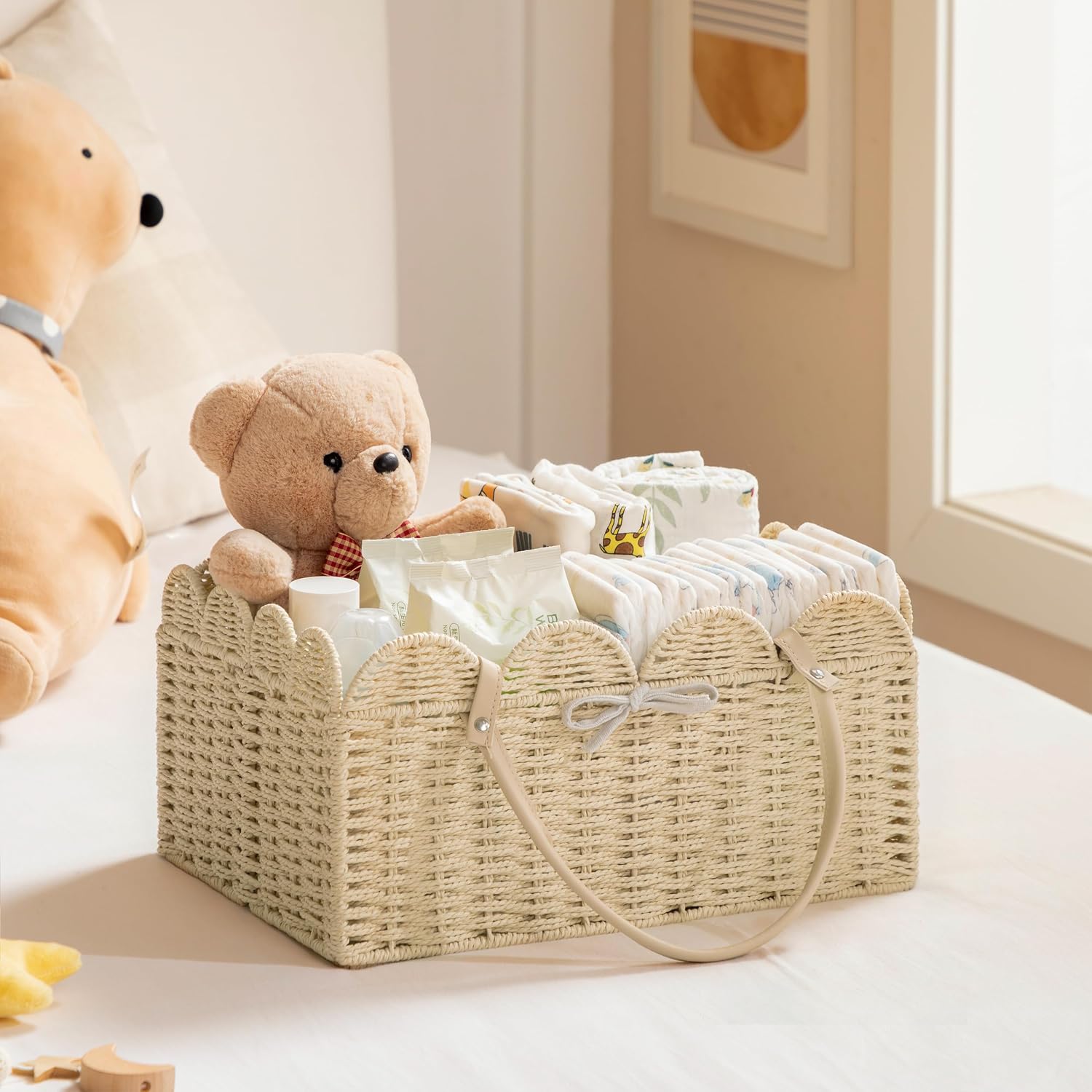 Portable Car Organizer / Beige / Large