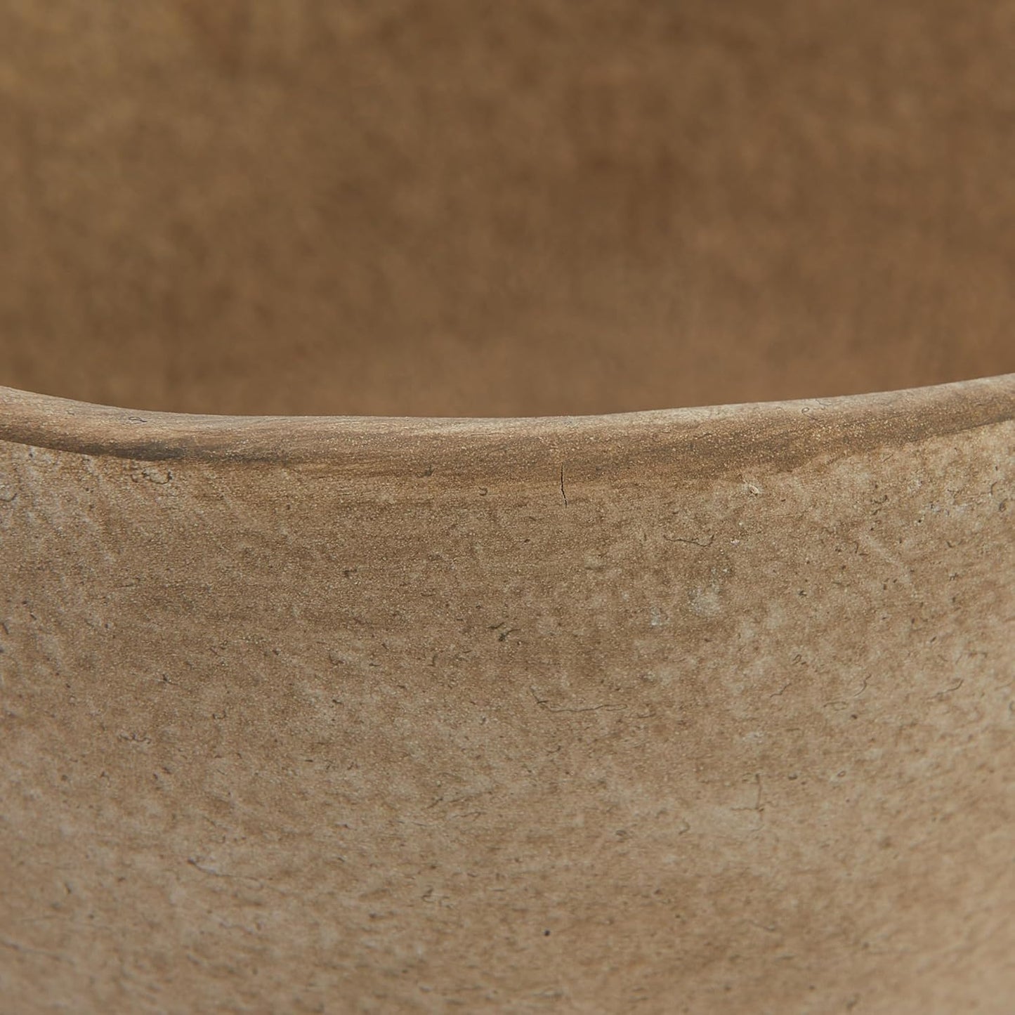 Creative Co-Op Boho Terracotta Footed Planter / Matte Taupe / Set of 4