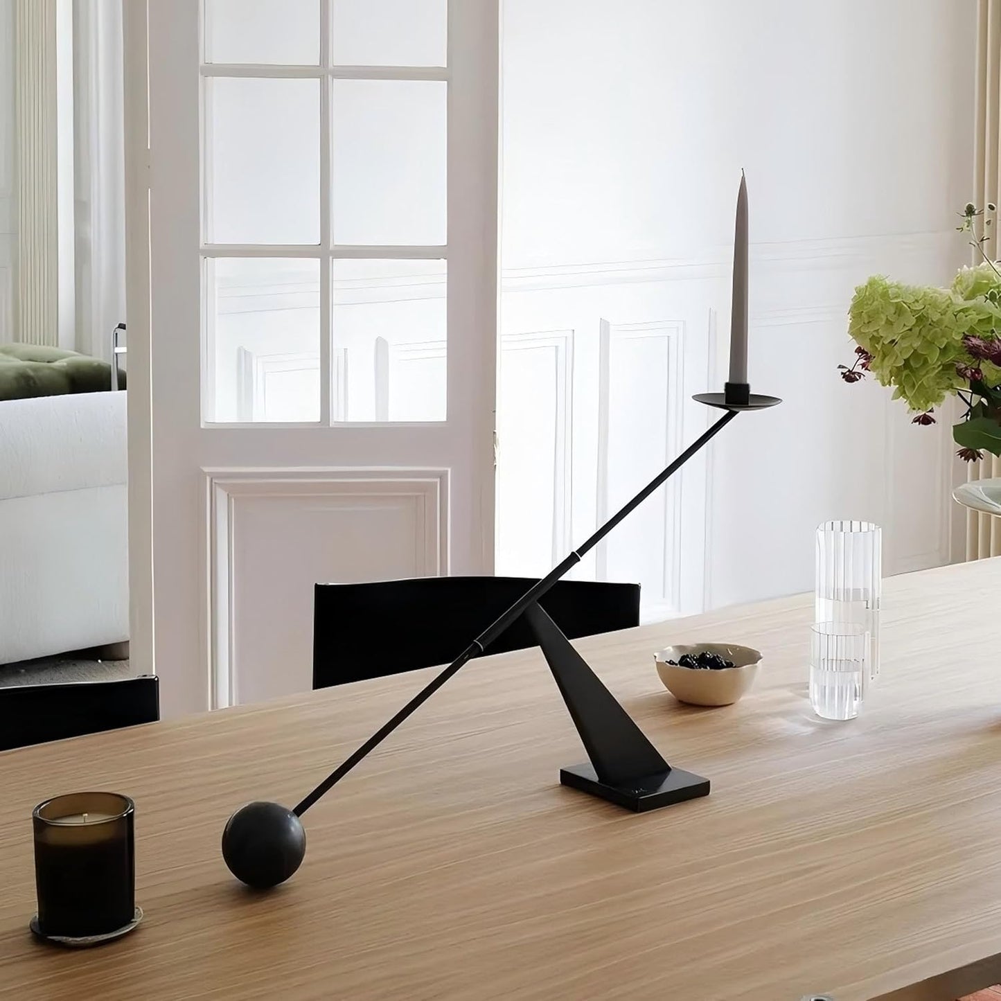 Black Metal Modern Candle Holder Candlestick Holders Decorative Candle Stand, Tapered Candle Holders Home Decoration 19