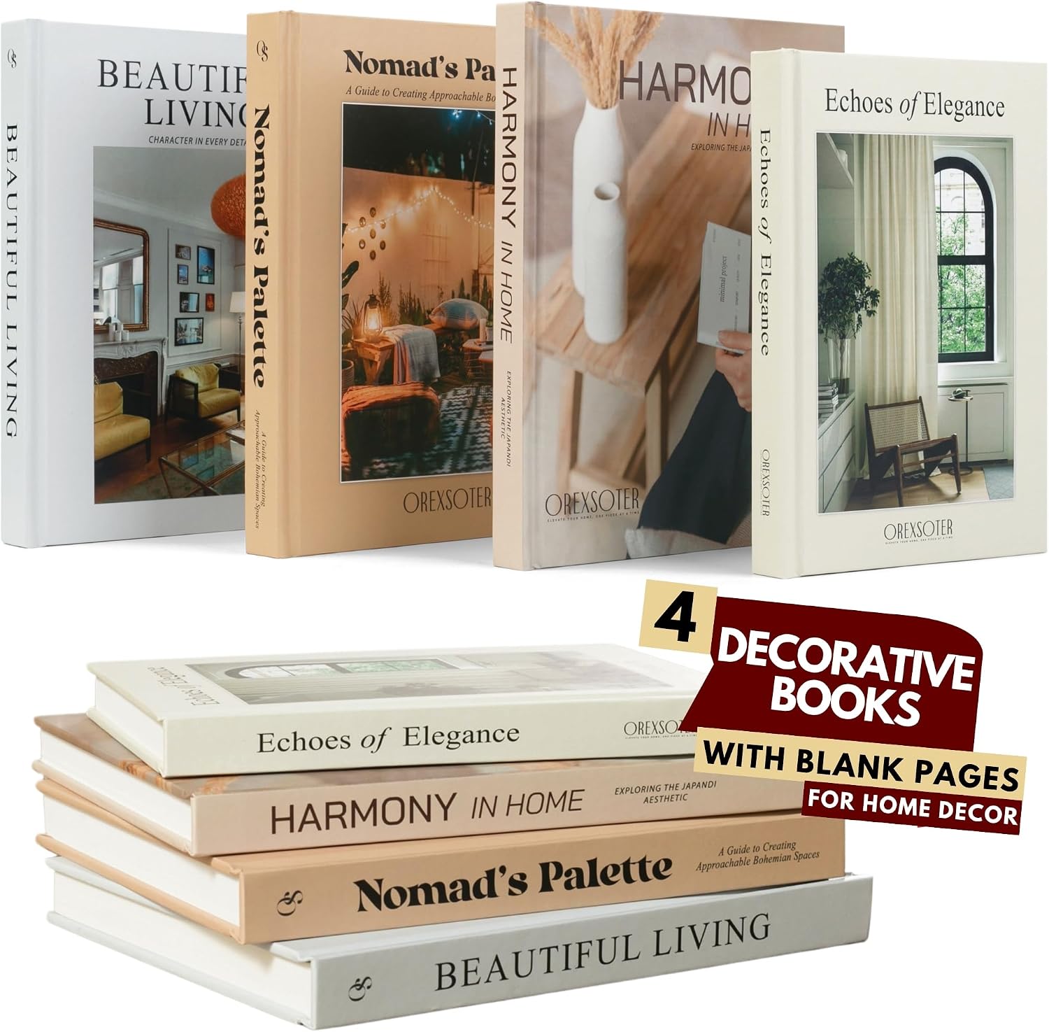 Decorative Books / Set of 4