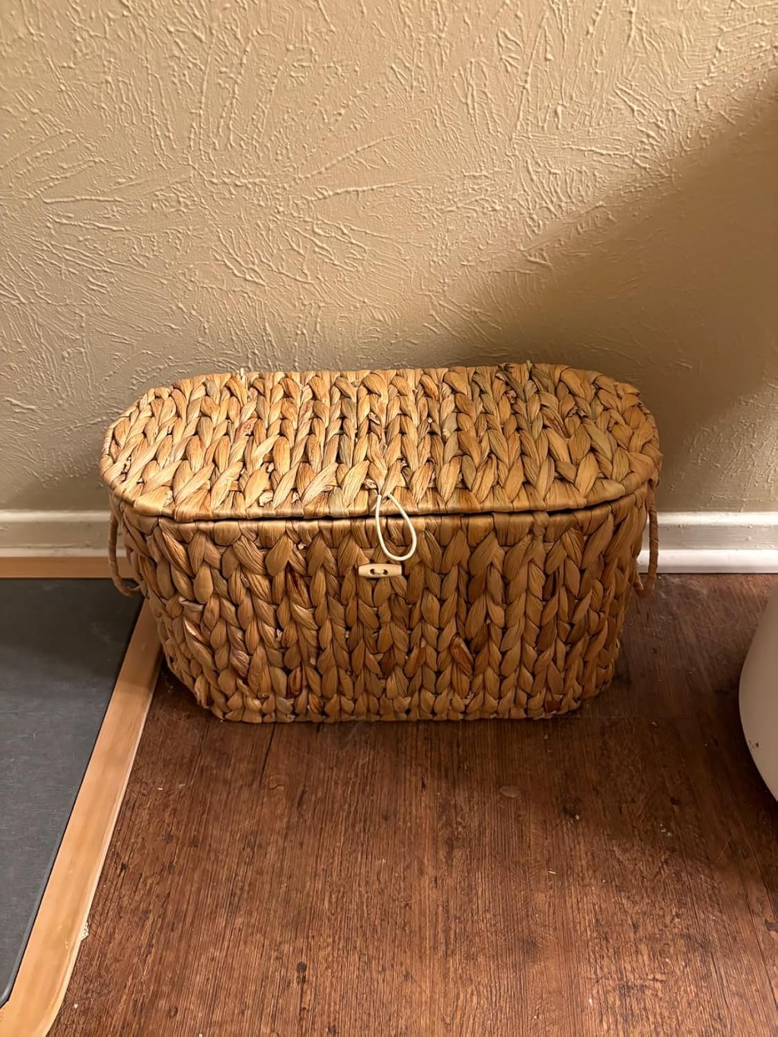 Wicker Basket / Toilet Paper Basket / Natural Hyacinth