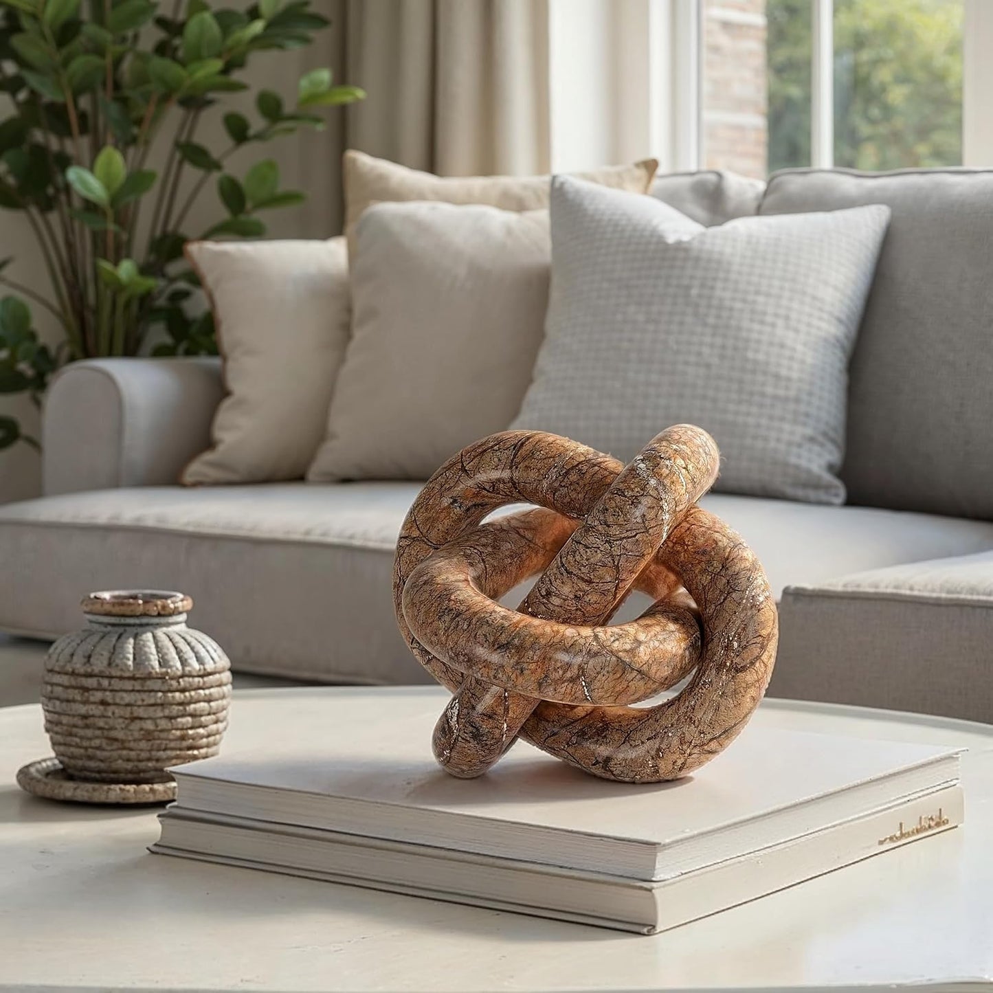 Marble Chain Link / Brown