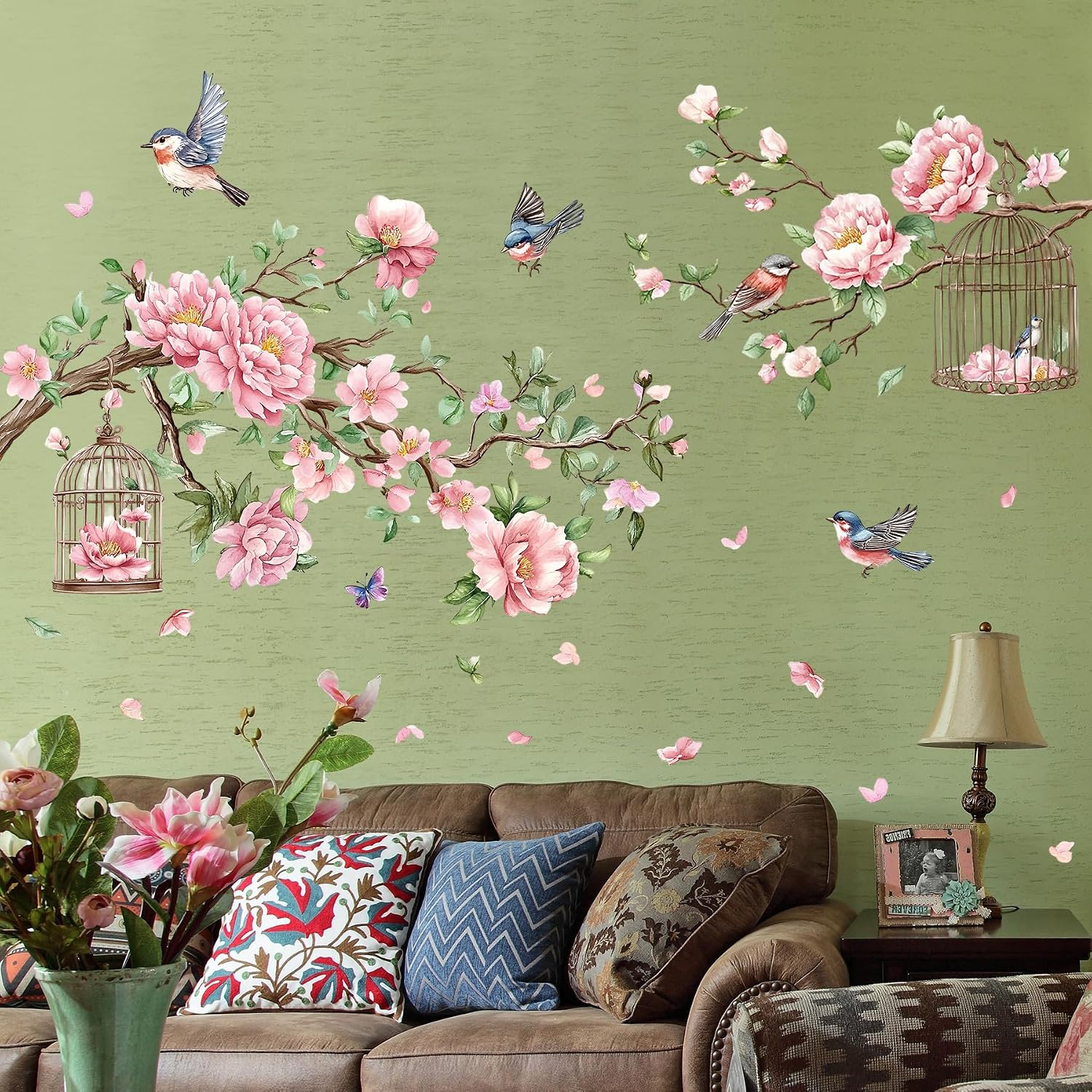 Removable Large Flowers / Tree Branches Wall Stickers