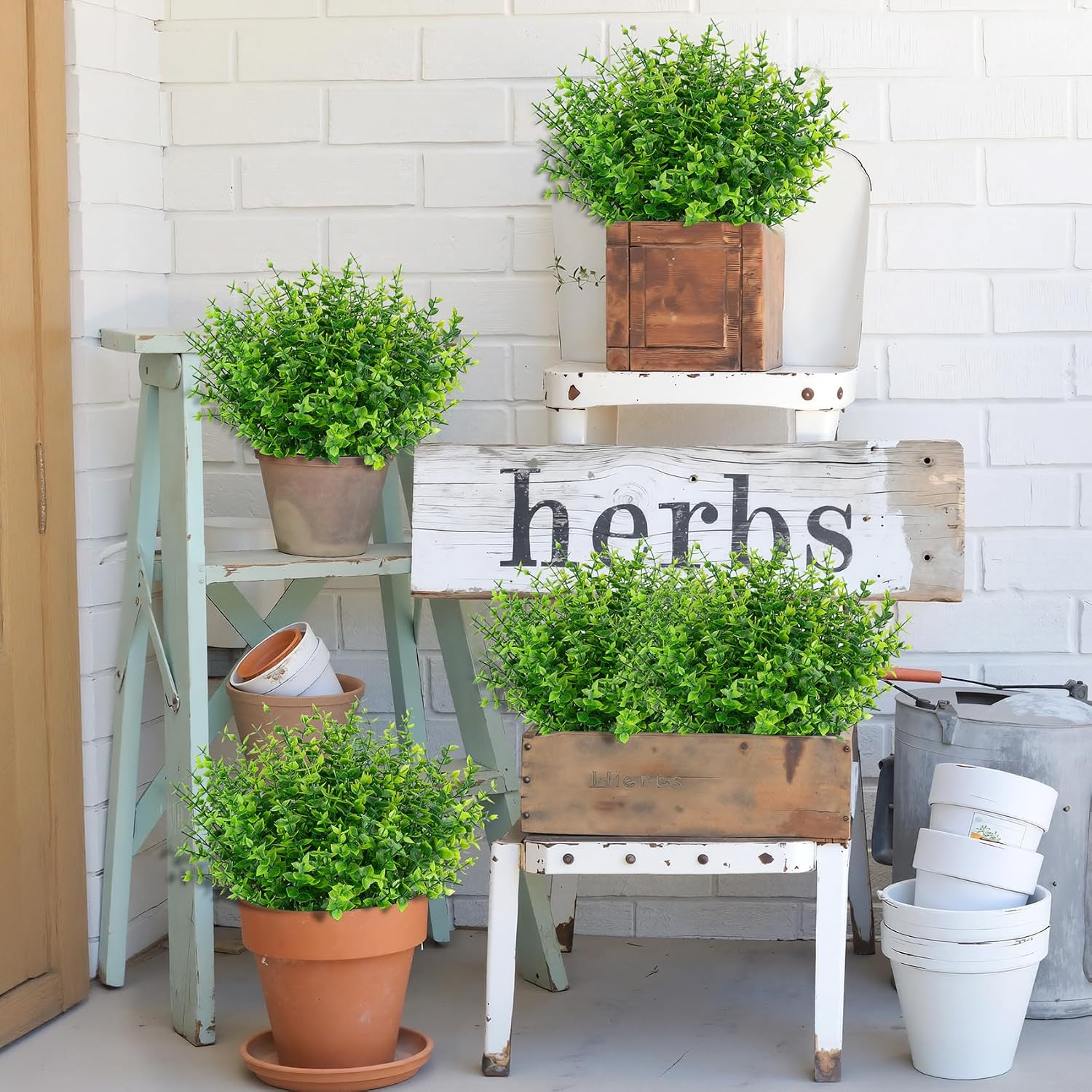 24 Bundles Artificial Greenery Stems Plants / Set of 24
