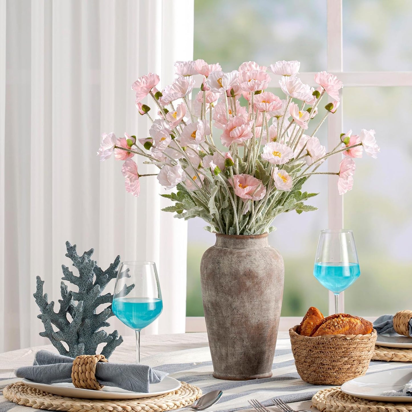 Ceramic Rustic Vase / 11"h - Rustic