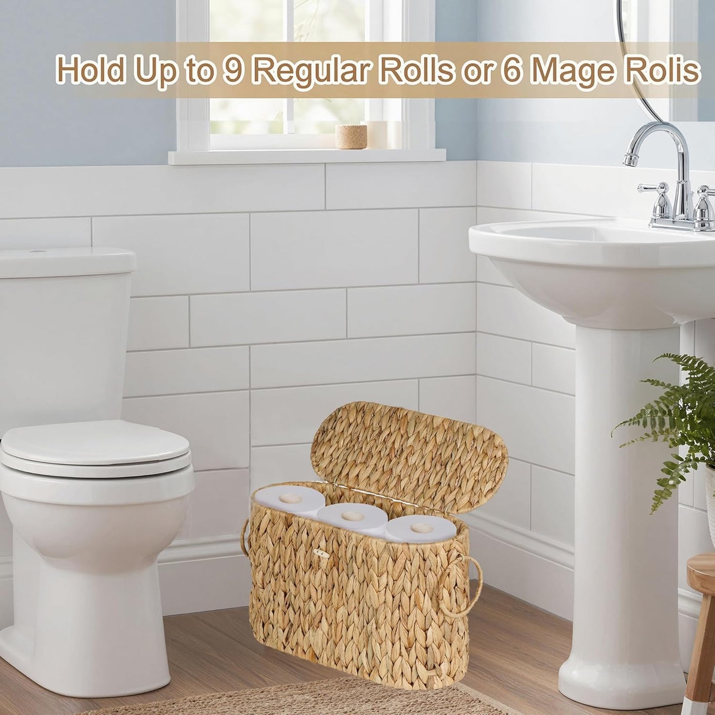 Toilet Paper Storage Basket / Natural