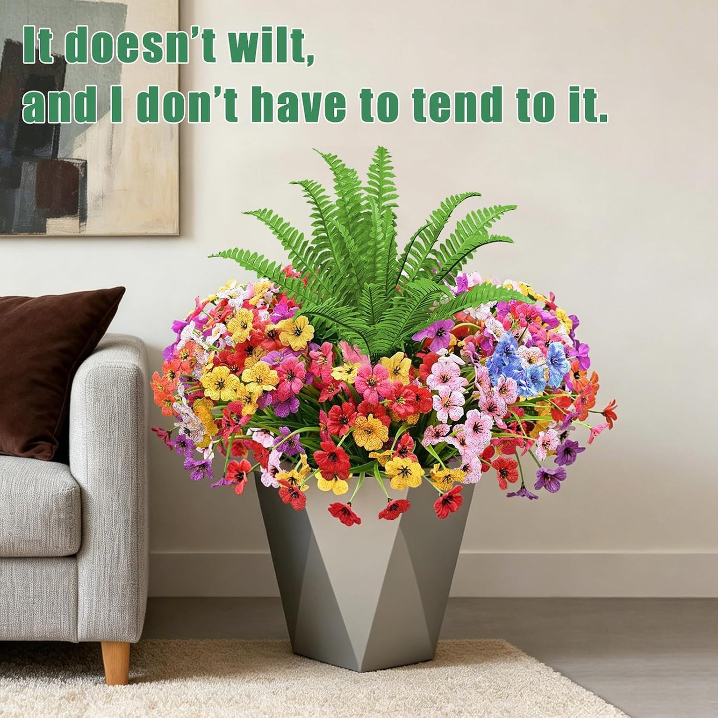 Artificial Flowers / UV Resistant fake Plants Flowers Bundles