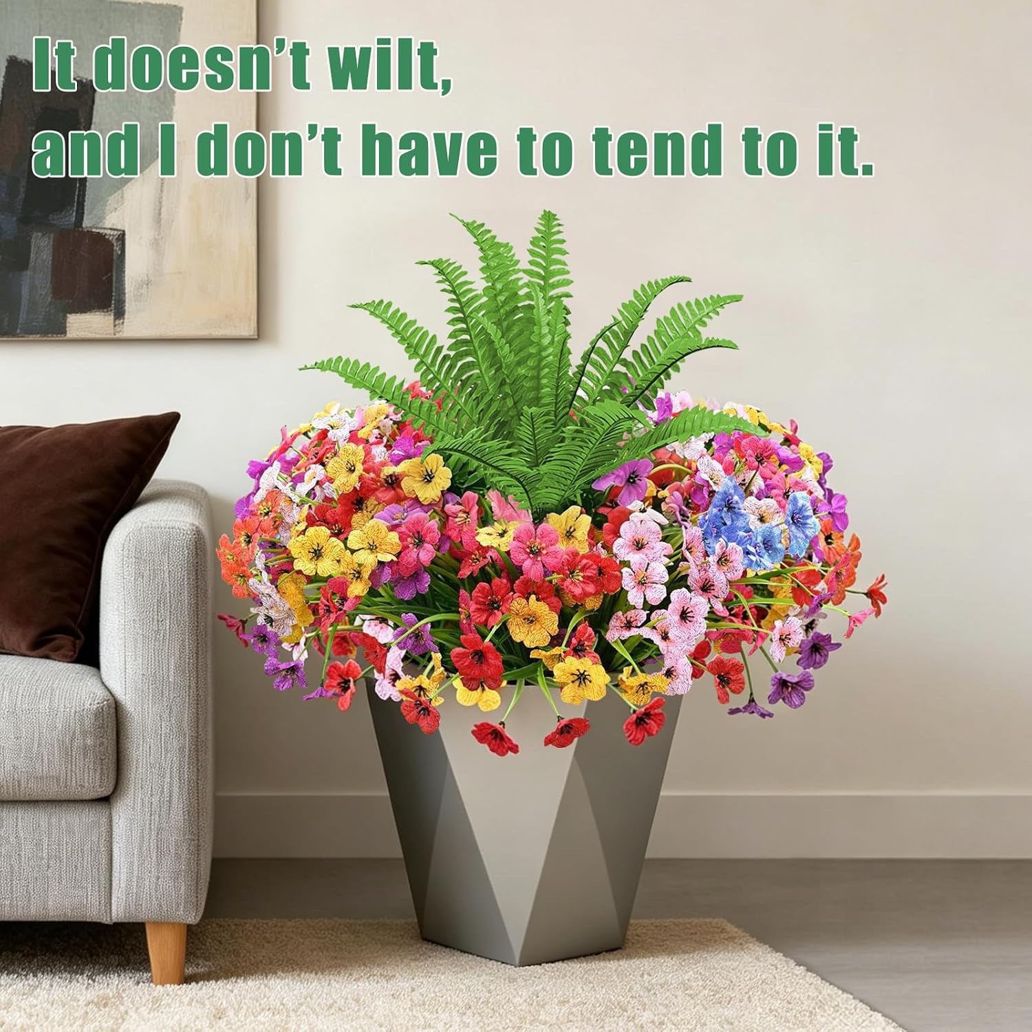 Artificial Flowers / UV Resistant fake Plants Flowers Bundles