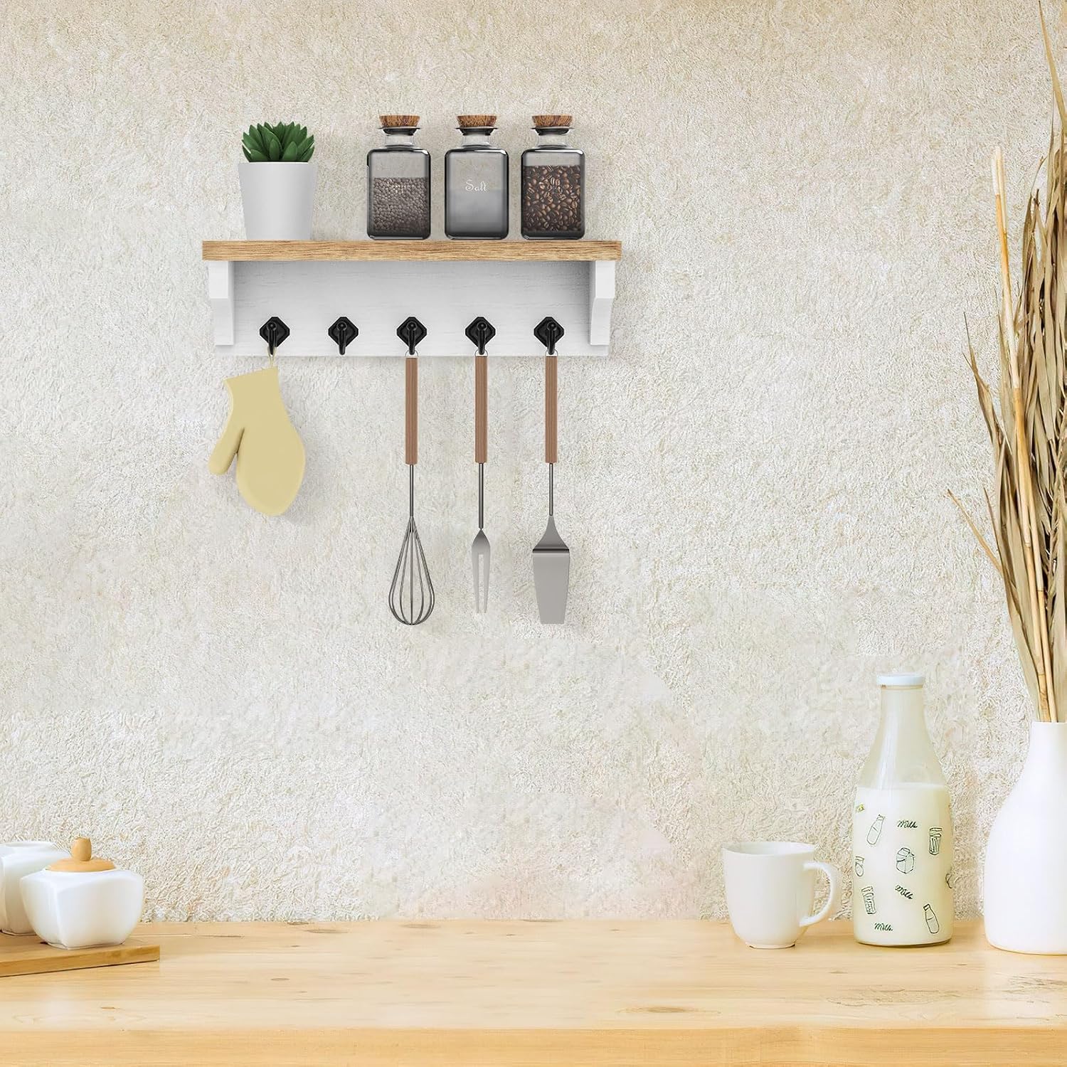 Key Holder / Wall Mount Key Rack / Wood