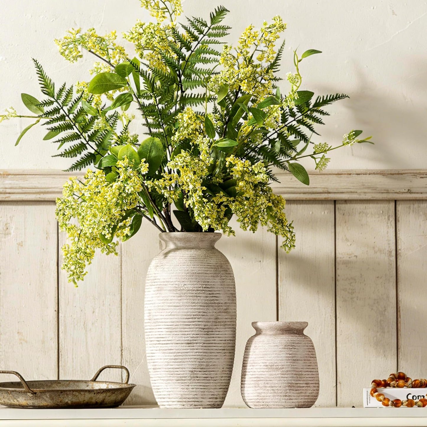 Ceramic Flower Vase / 12.5" - D