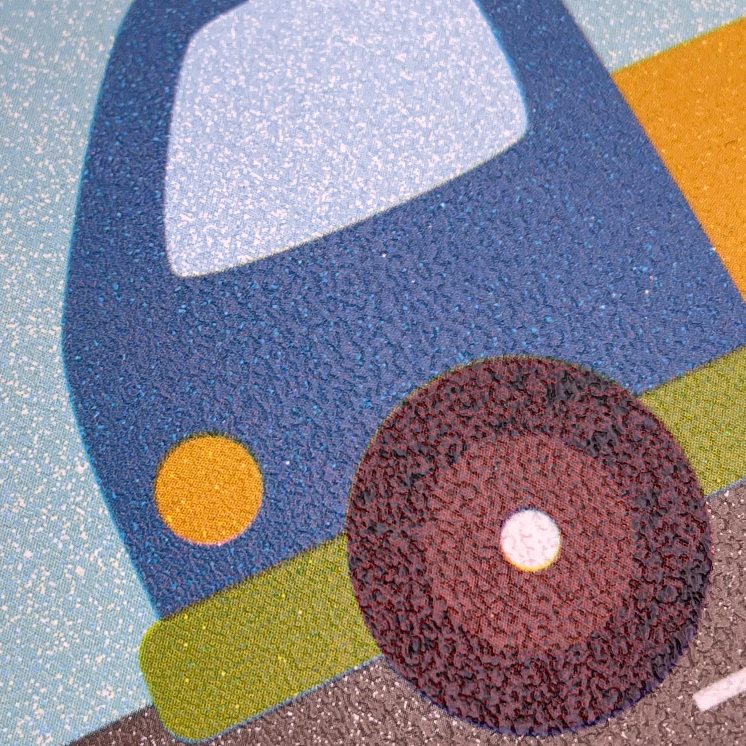 Yifely Traffic Car Wallpaper Border Self-Adhesive Wall Decor Sticker for Kids Room Nursery School