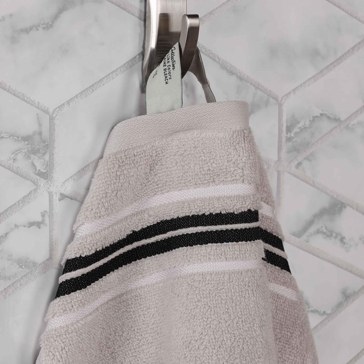 SUPERIOR Cotton 3 Piece Towel Set, Includes 1 Bath, 1 Hand, 1 Washcloth/Face Towel, Quick Dry, Home Essentials, Shower