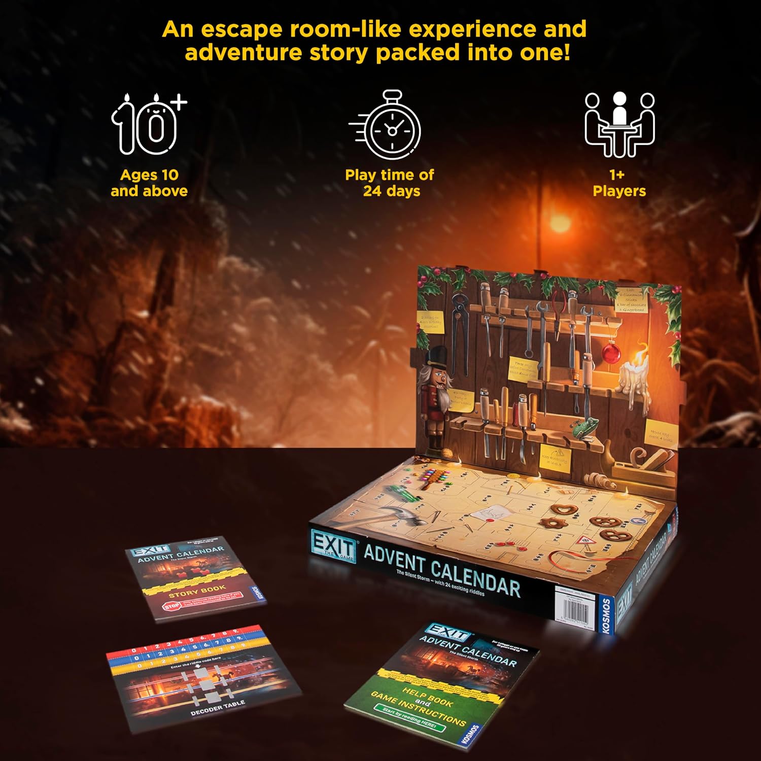 EXIT: The Game - Advent Calendar - The Silent Storm Family Game Cooperative Puzzle a Day Escape Room