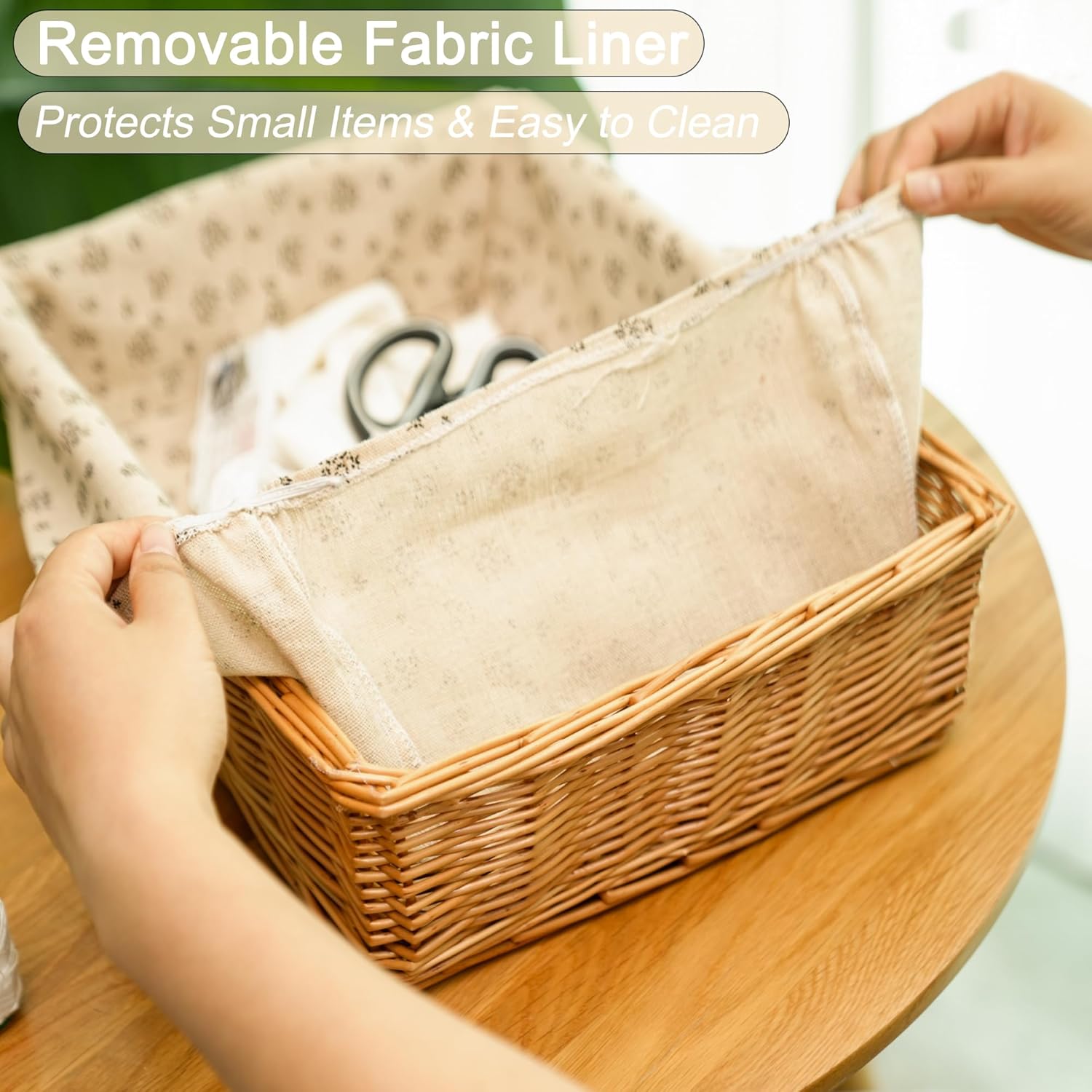 Woven handmade baskets for storage