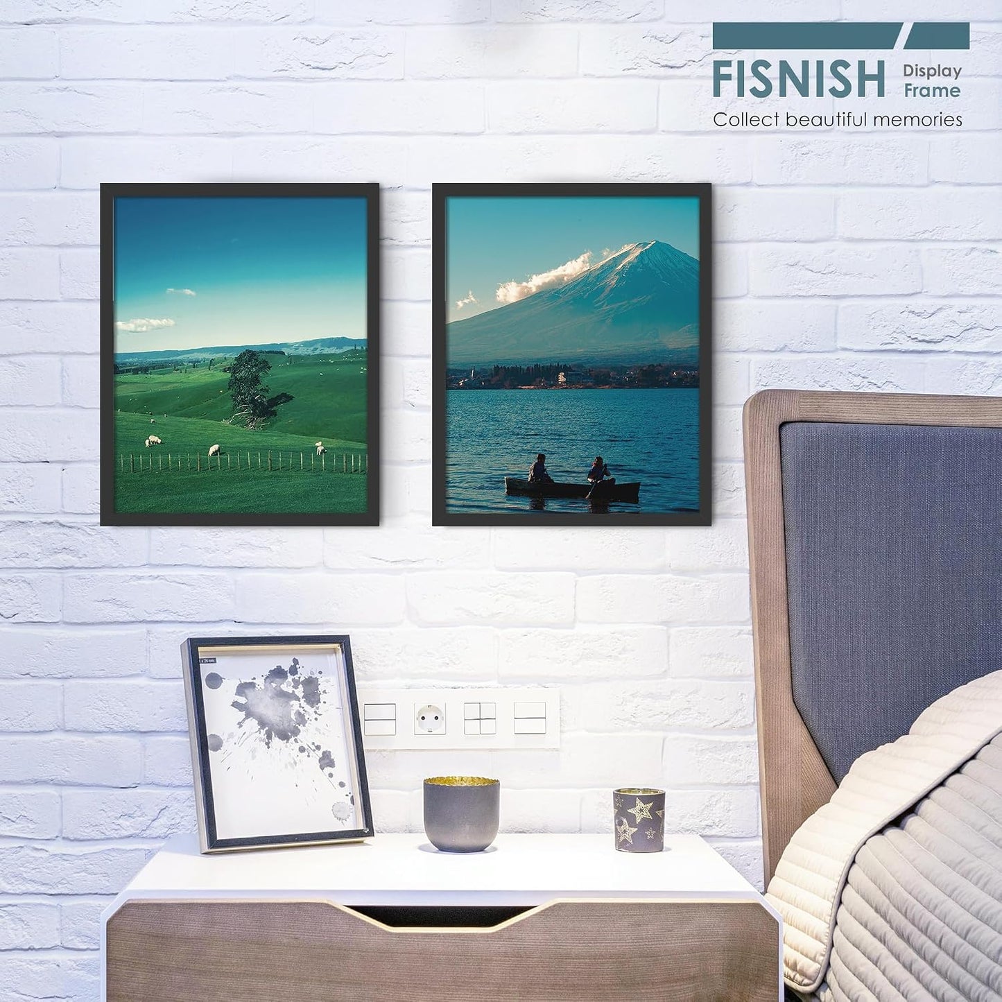 16x20 Picture Frames 5 Pack, Black for Wall Mounting | Horizontal or Vertical Poster Frames 16x20, for Photos, Artwork;