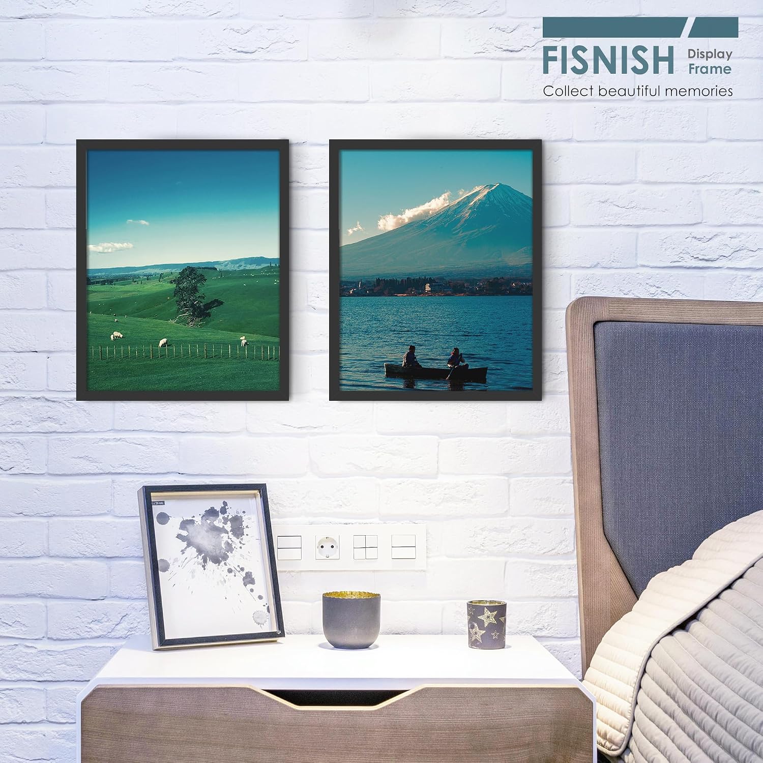16x20 Picture Frames 5 Pack, Black for Wall Mounting | Horizontal or Vertical Poster Frames 16x20, for Photos, Artwork;