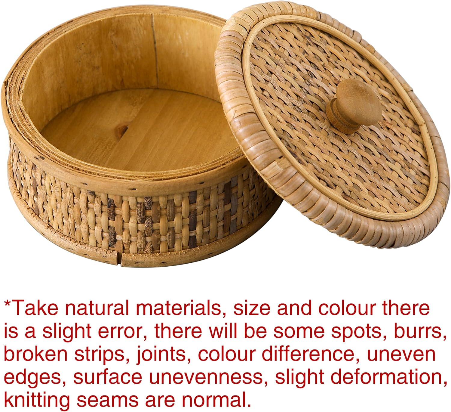 Rattan Storage Basket for Jewelry / Brown